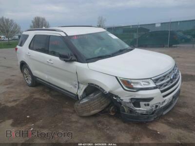 2018 Ford EXPLORER XLT, white — VIN 1FM5K8D87JGB60430, IAAI