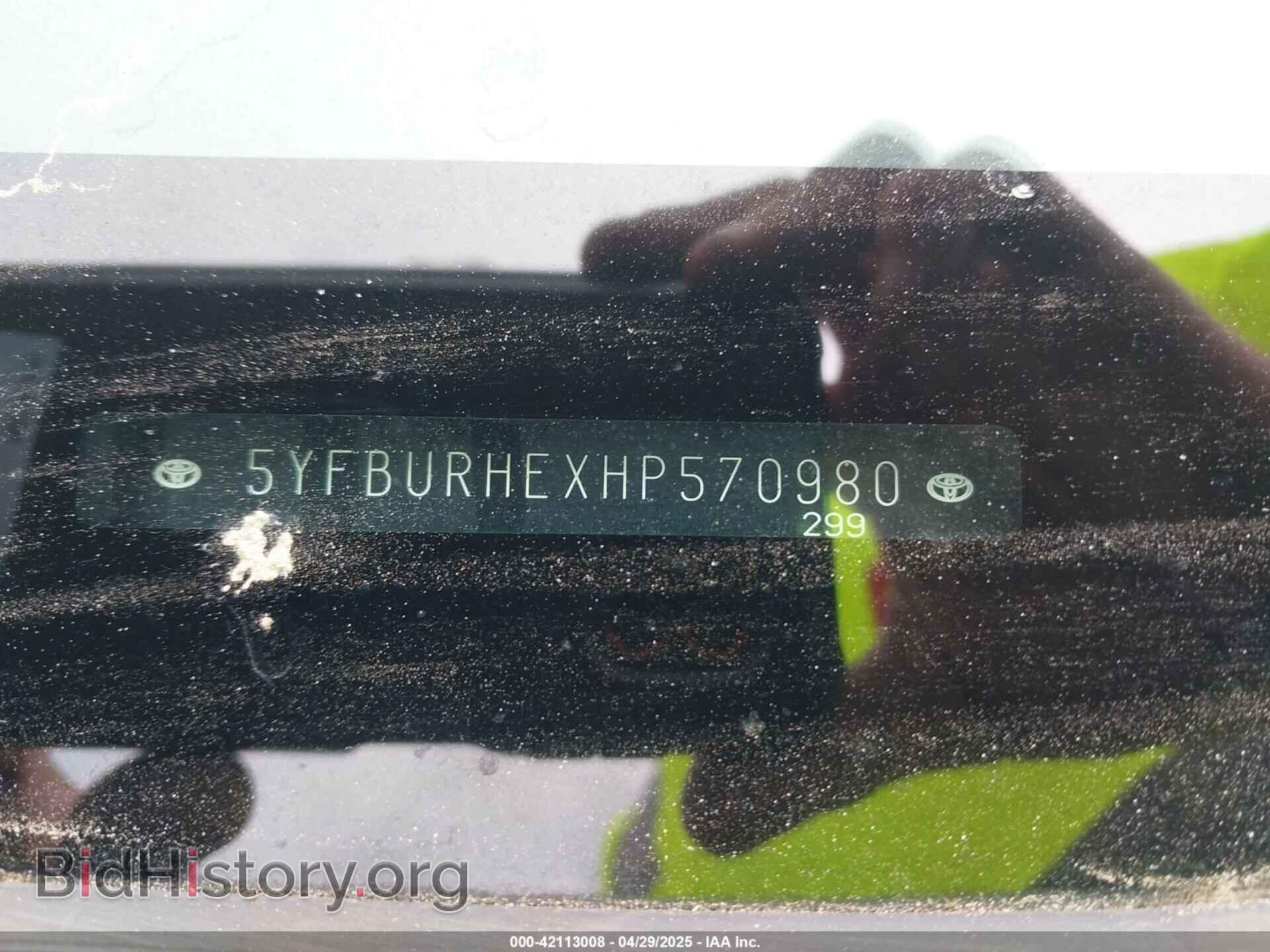 2017 TOYOTA COROLLA - VIN: 5YFBURHEXHP570980 - Фото 9