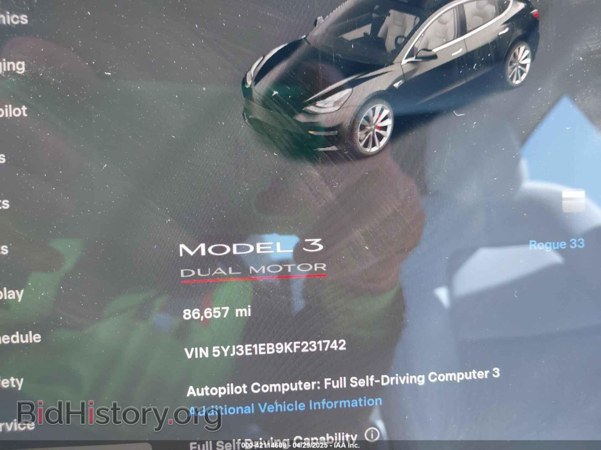 2019 TESLA MODEL 3 - VIN: 5YJ3E1EB9KF231742 - Photo 7