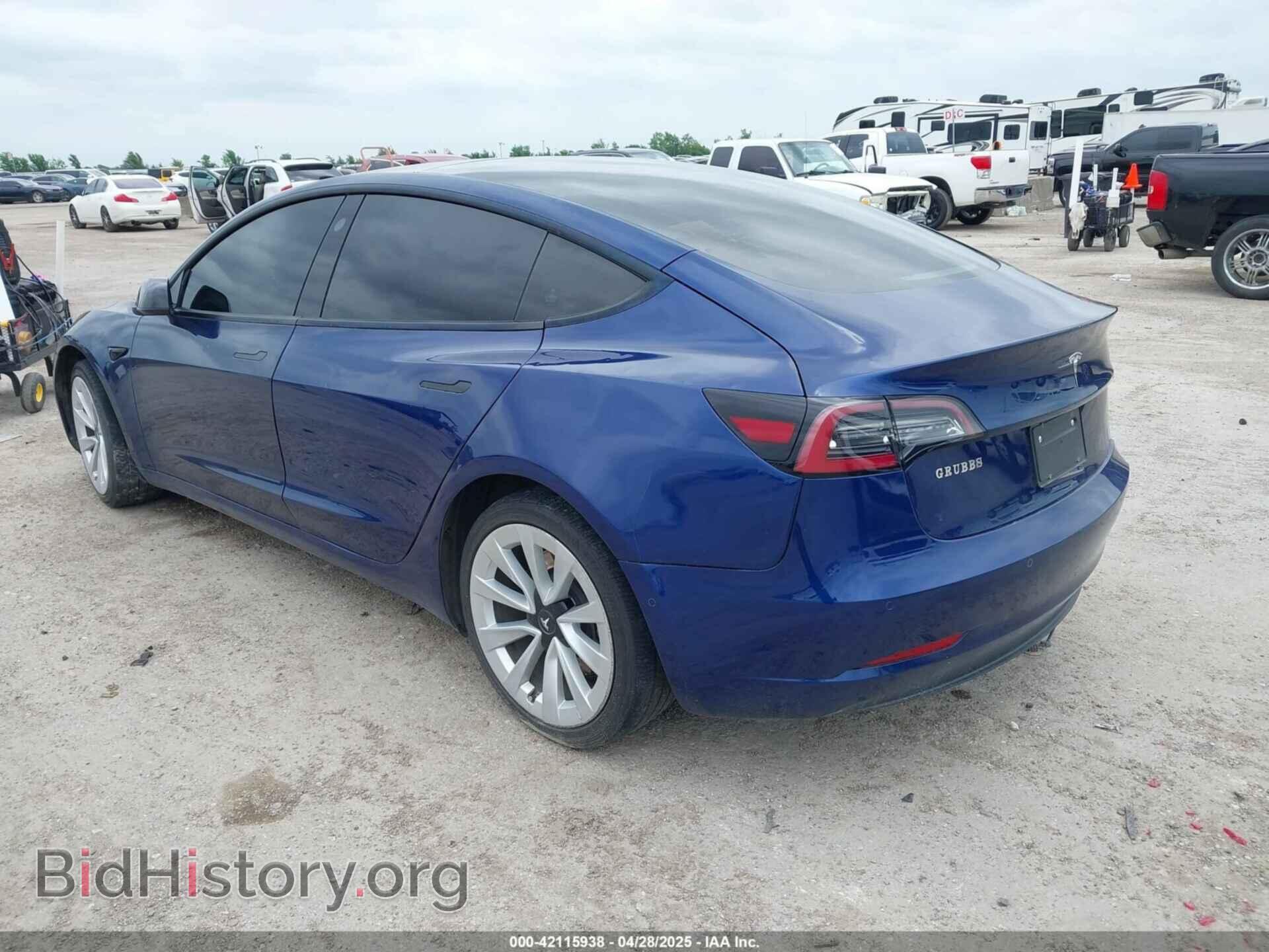 2022 TESLA MODEL 3 - VIN: 5YJ3E1EA9NF189004 - Фото 3