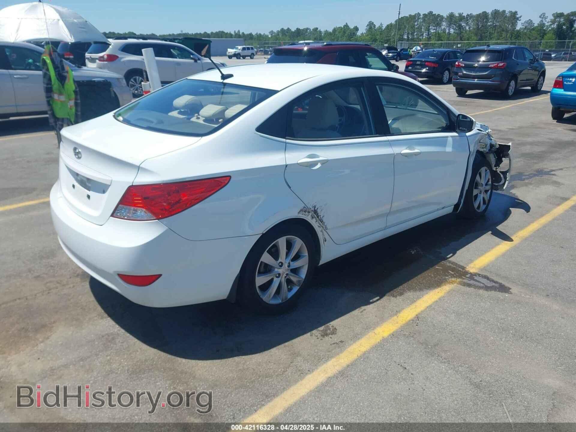 2013 HYUNDAI ACCENT - VIN: KMHCU4AE3DU382053 - Фото 4