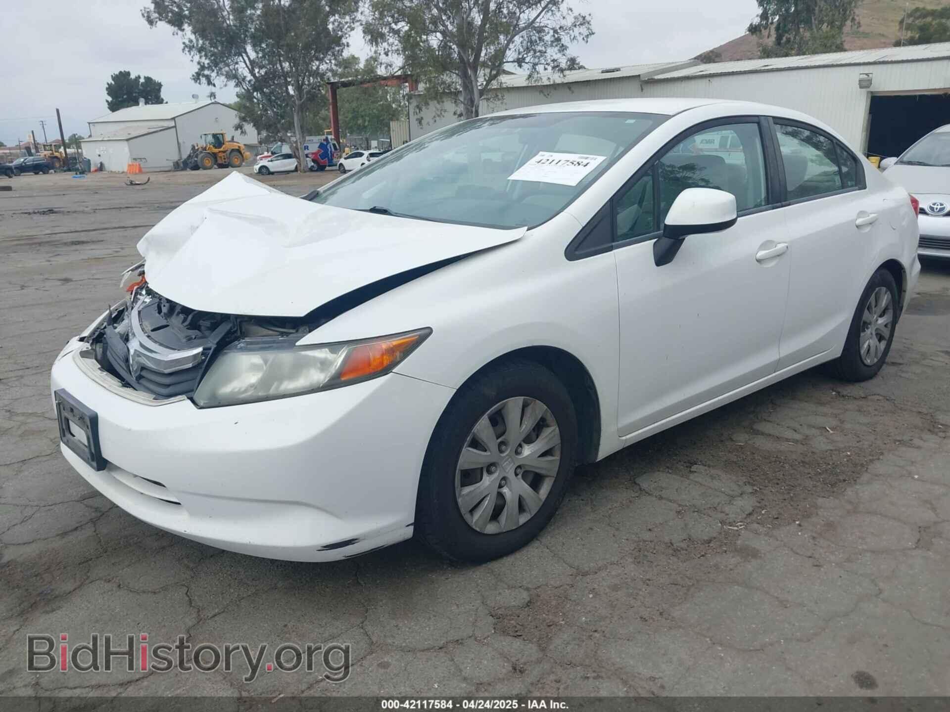 2012 HONDA CIVIC - VIN: 2HGFB2F50CH558287 - Фото 2