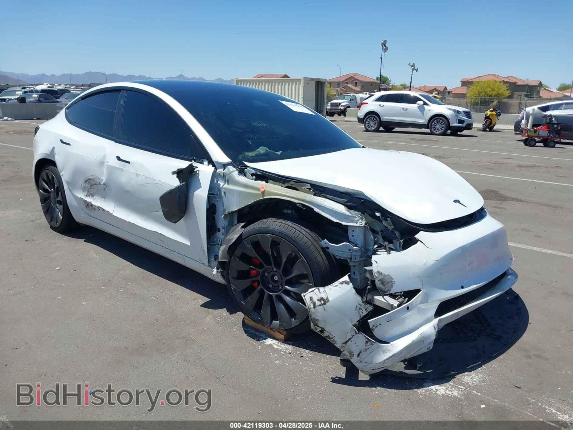 Photo 5YJ3E1EC2MF001553 - TESLA MODEL 3 2021
