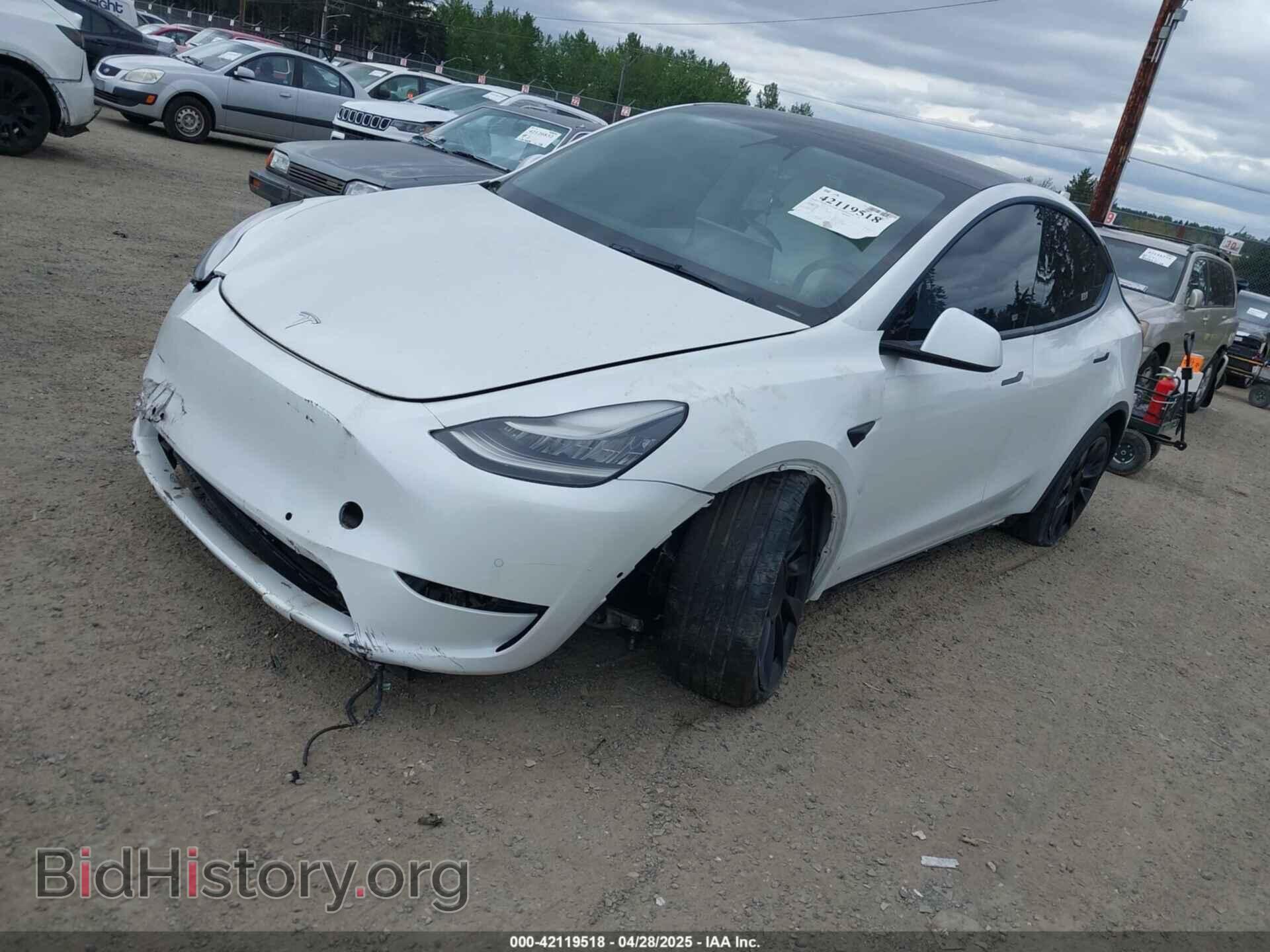 2021 TESLA MODEL Y - VIN: 5YJYGDED9MF121828 - Фото 2