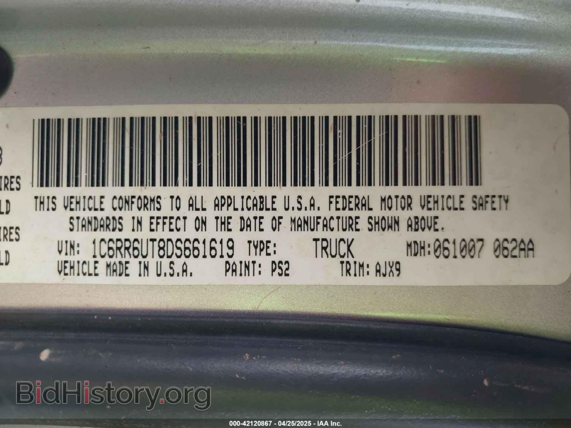 2013 RAM 1500 - VIN: 1C6RR6UT8DS661619 - Фото 9