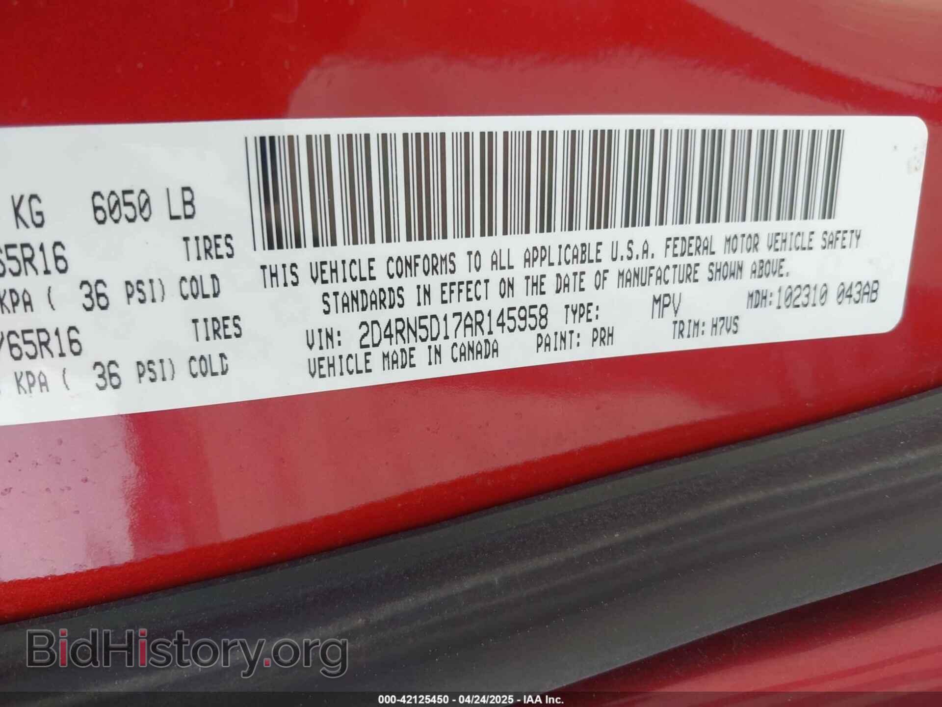 2010 DODGE GRAND CARAVAN - VIN: 2D4RN5D17AR145958 - Фото 9