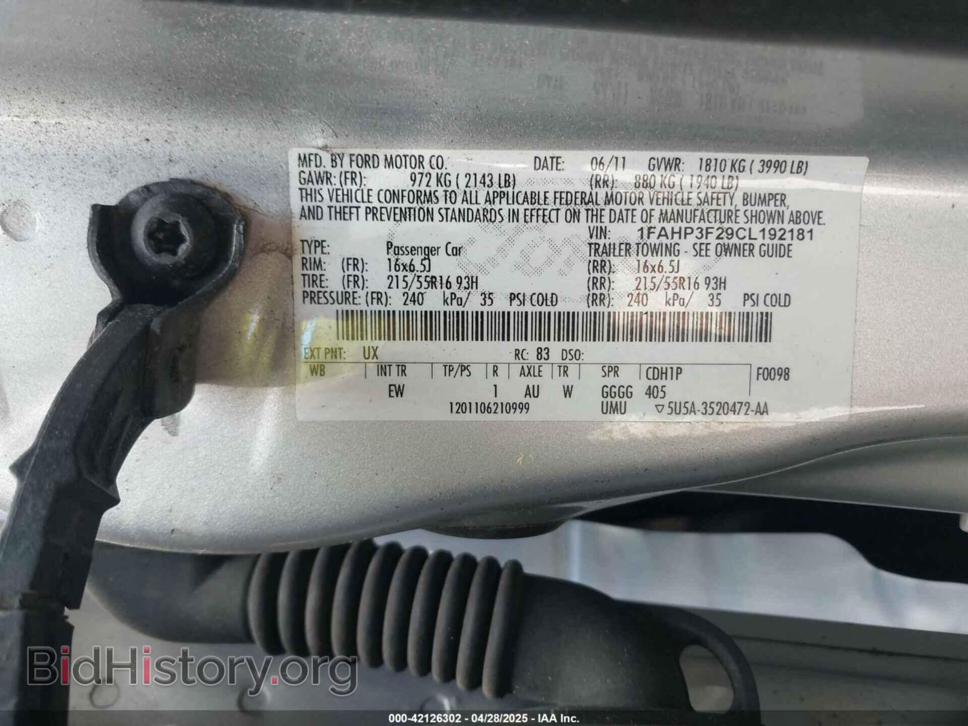 2012 FORD FOCUS - VIN: 1FAHP3F29CL192181 - Photo 9