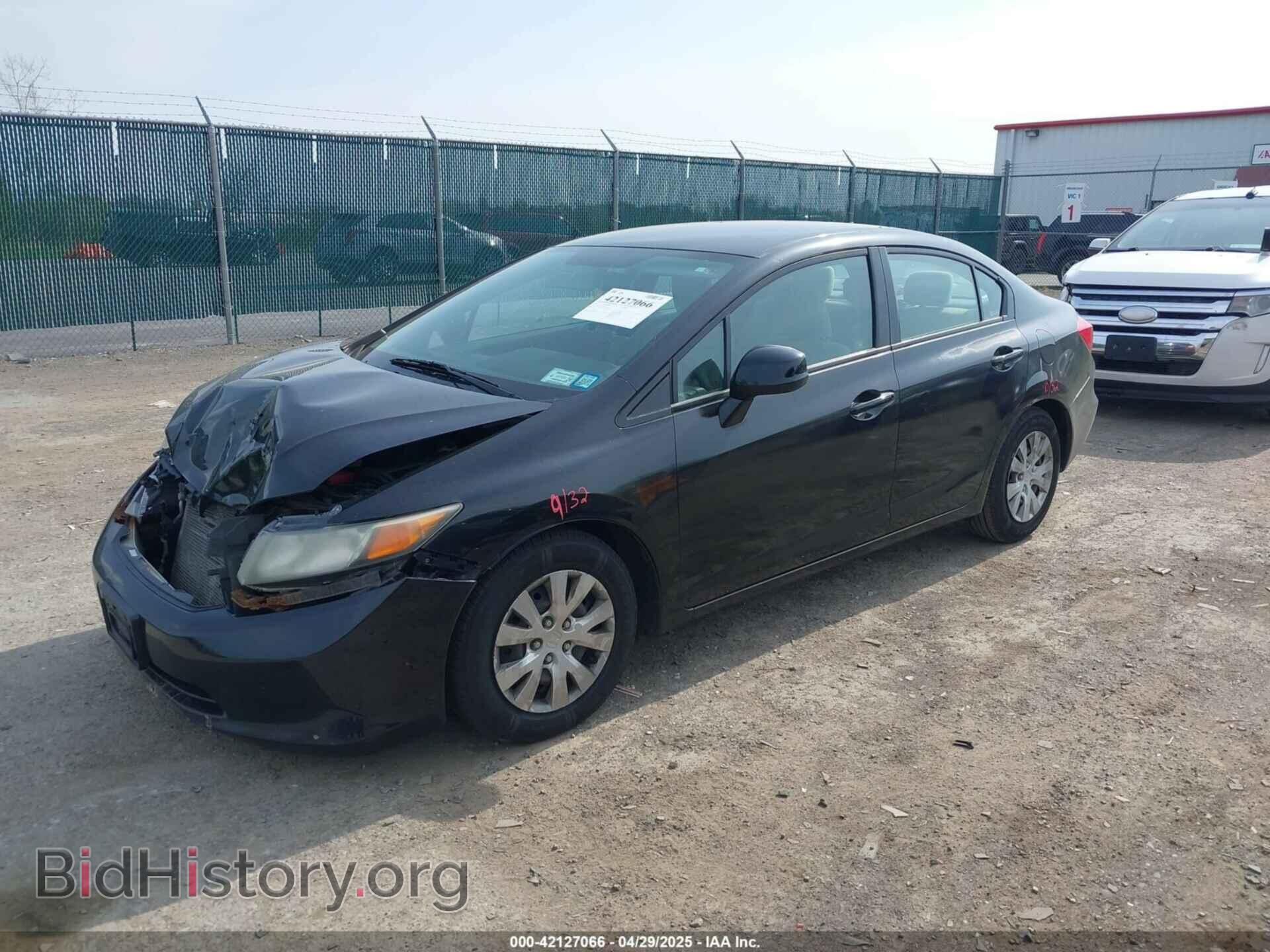 2012 HONDA CIVIC - VIN: 2HGFB2F5XCH566946 - Photo 2