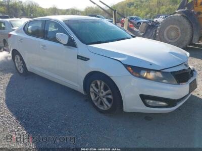 2012 Kia OPTIMA EX, белый — VIN 5XXGN4A72CG037461, IAAI
