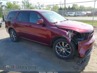 2017 Dodge DURANGO GT AWD, maroon — VIN 1C4RDJDG1HC817528, IAAI