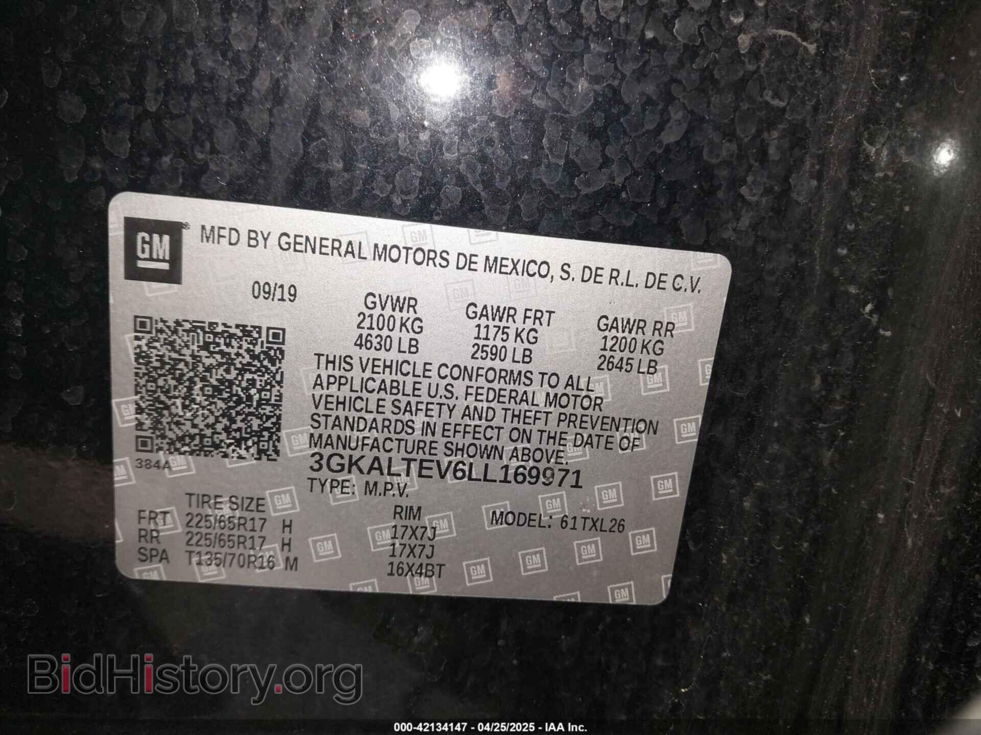 2020 GMC TERRAIN - VIN: 3GKALTEV6LL169971 - Photo 9