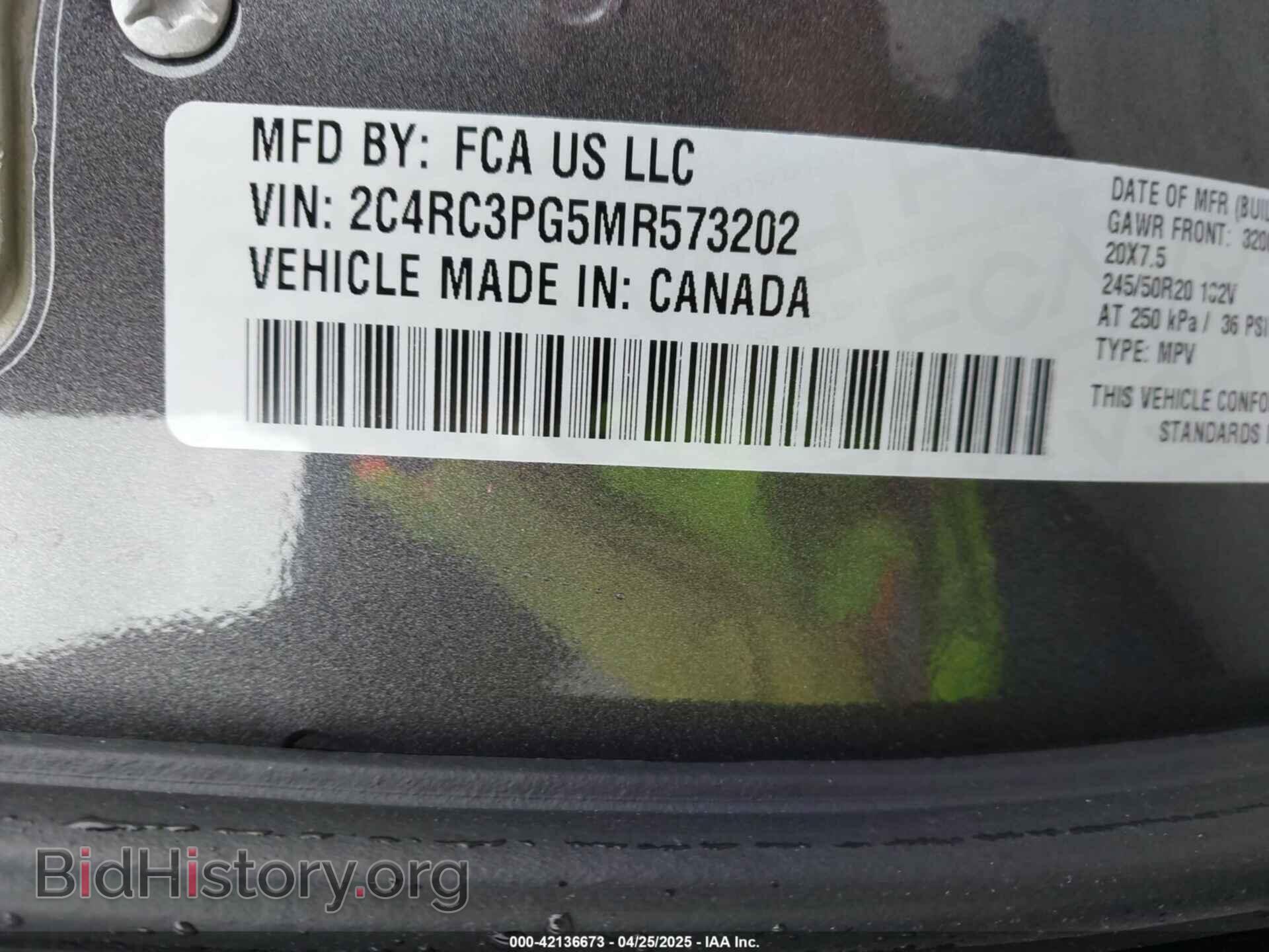 2021 CHRYSLER PACIFICA - VIN: 2C4RC3PG5MR573202 - Photo 9