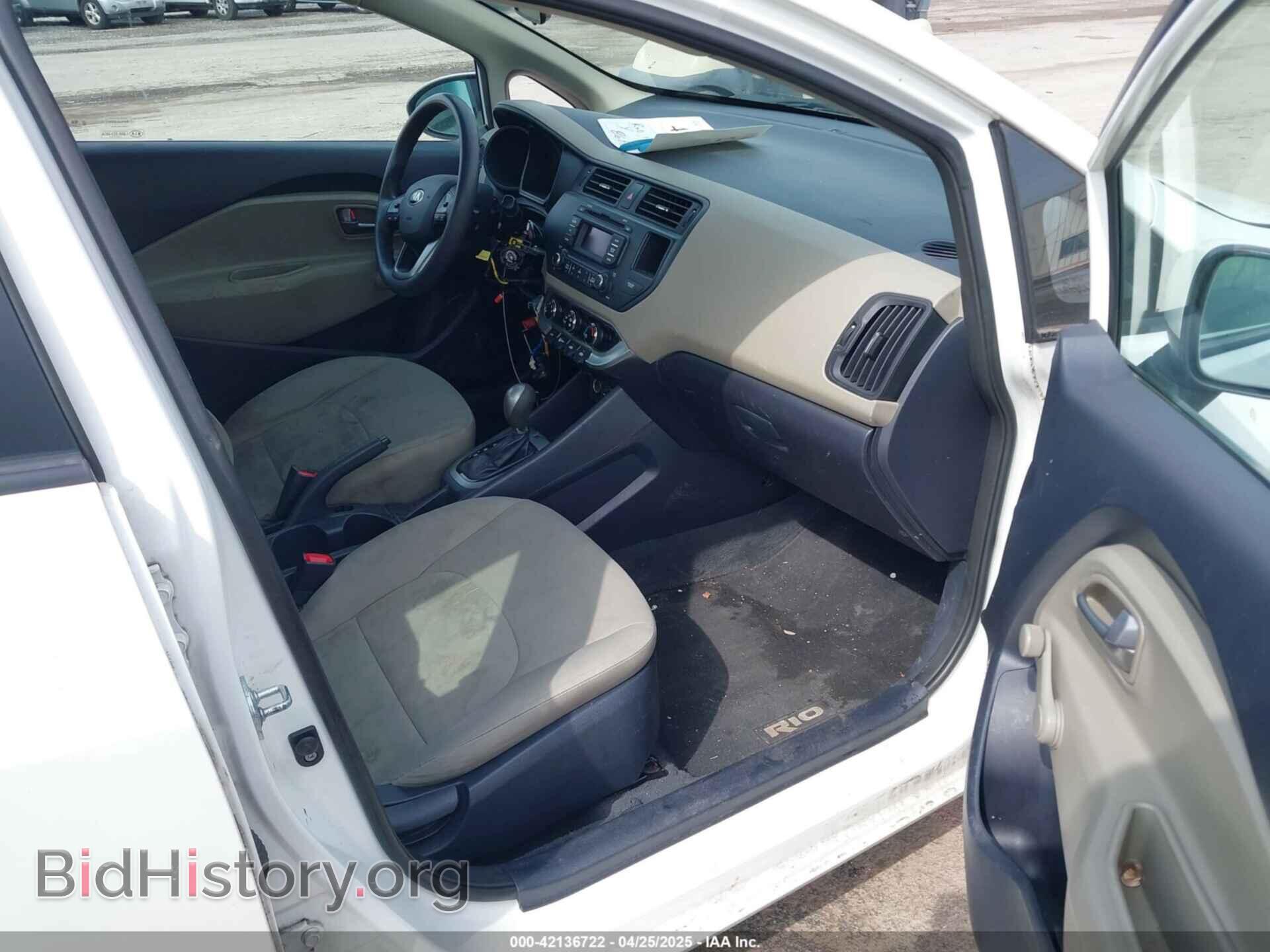 2014 KIA RIO - VIN: KNADM4A36E6349087 - Фото 5