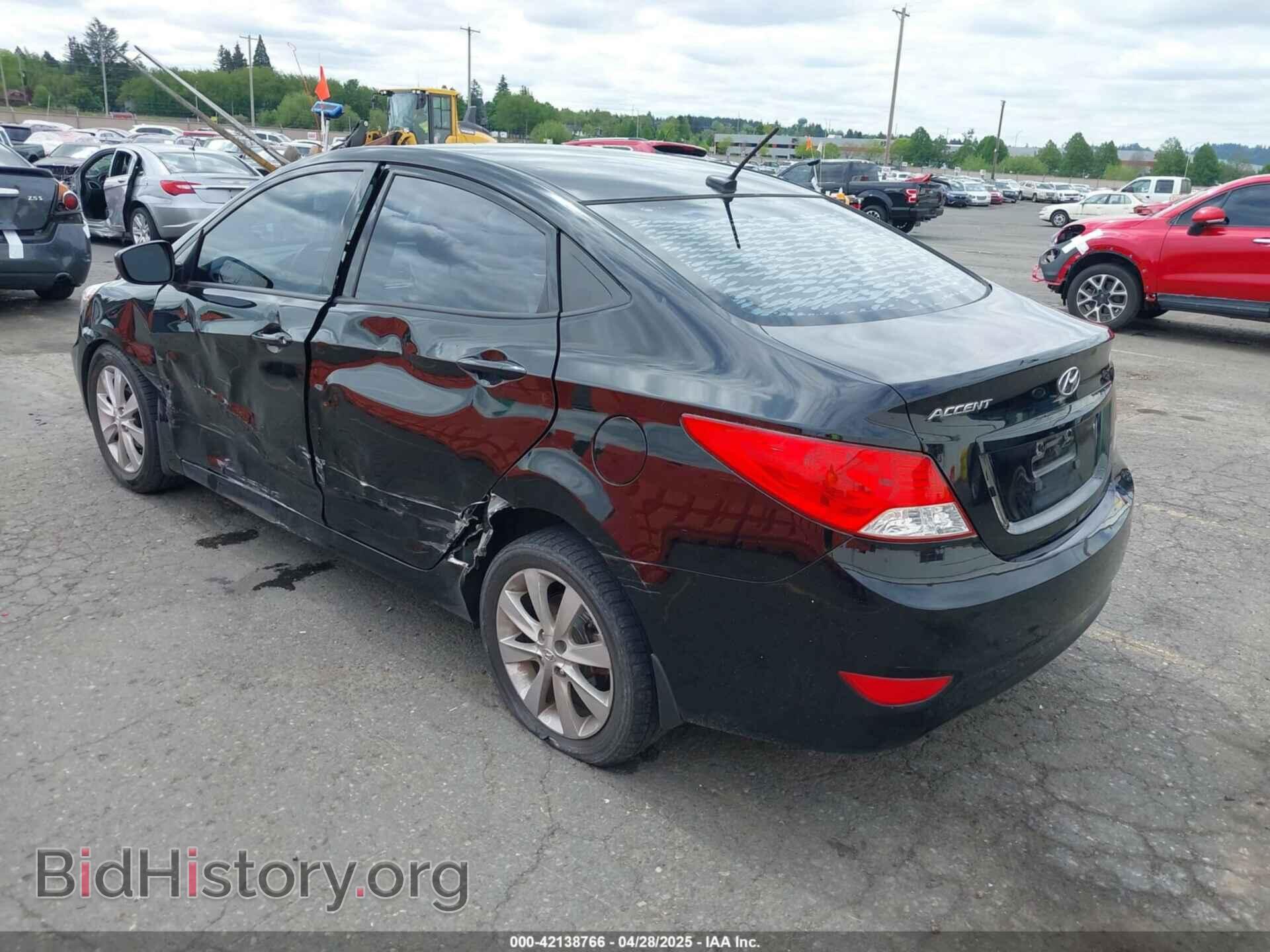 2013 HYUNDAI ACCENT - VIN: KMHCU4AE3DU581197 - Фото 3