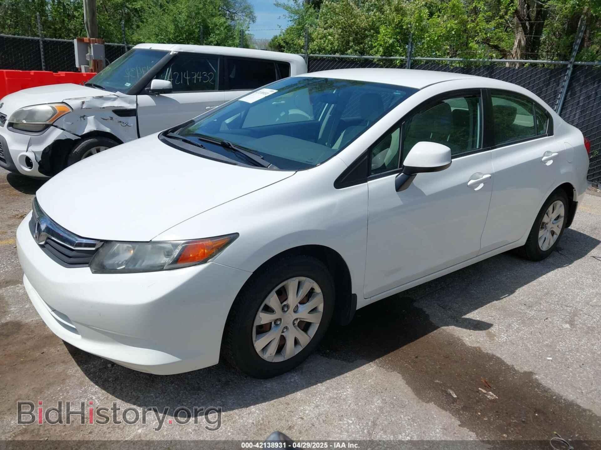 2012 HONDA CIVIC - VIN: 19XFB2F56CE100666 - Фото 2