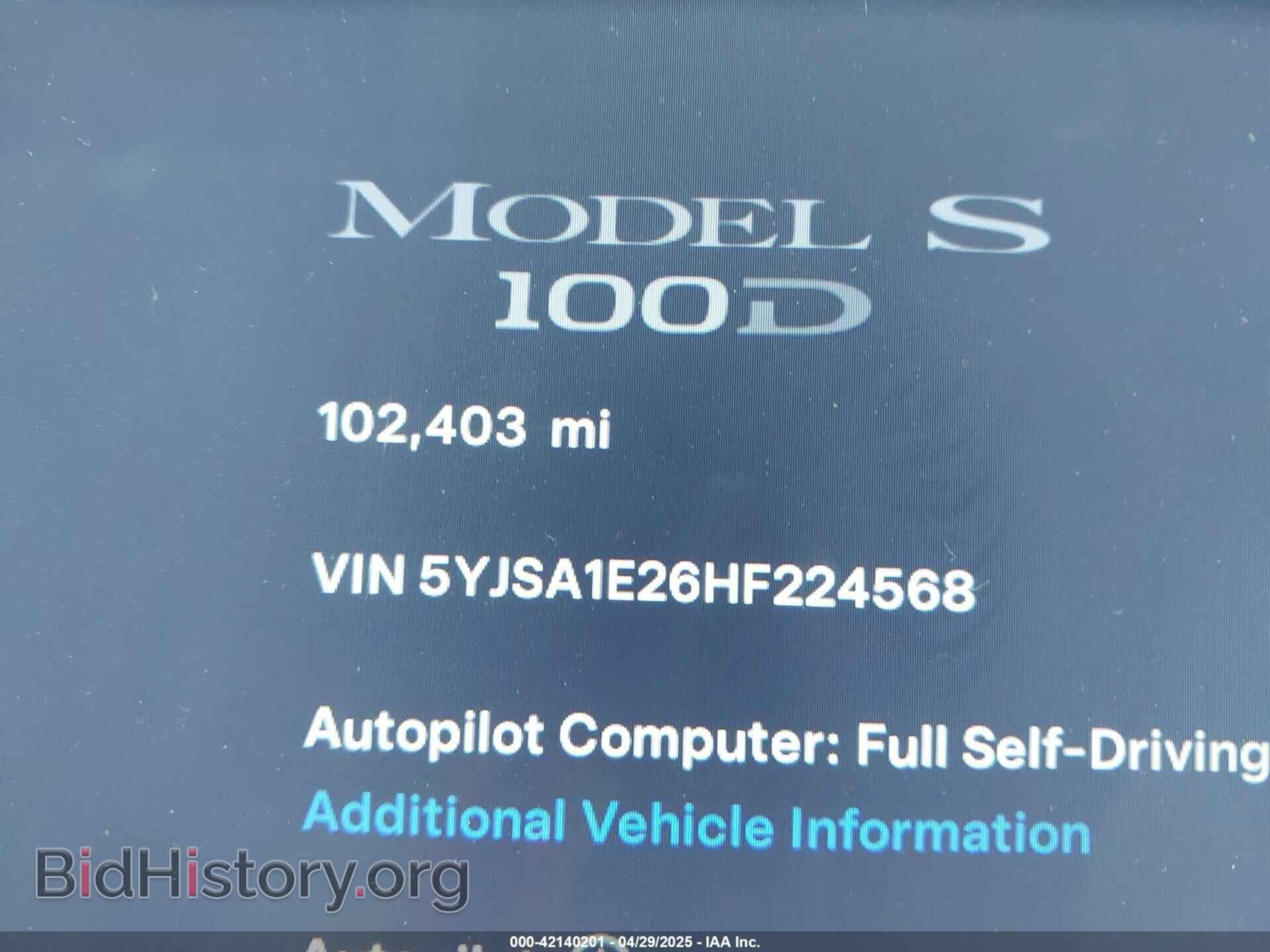 2017 TESLA MODEL S - VIN: 5YJSA1E26HF224568 - Photo 7