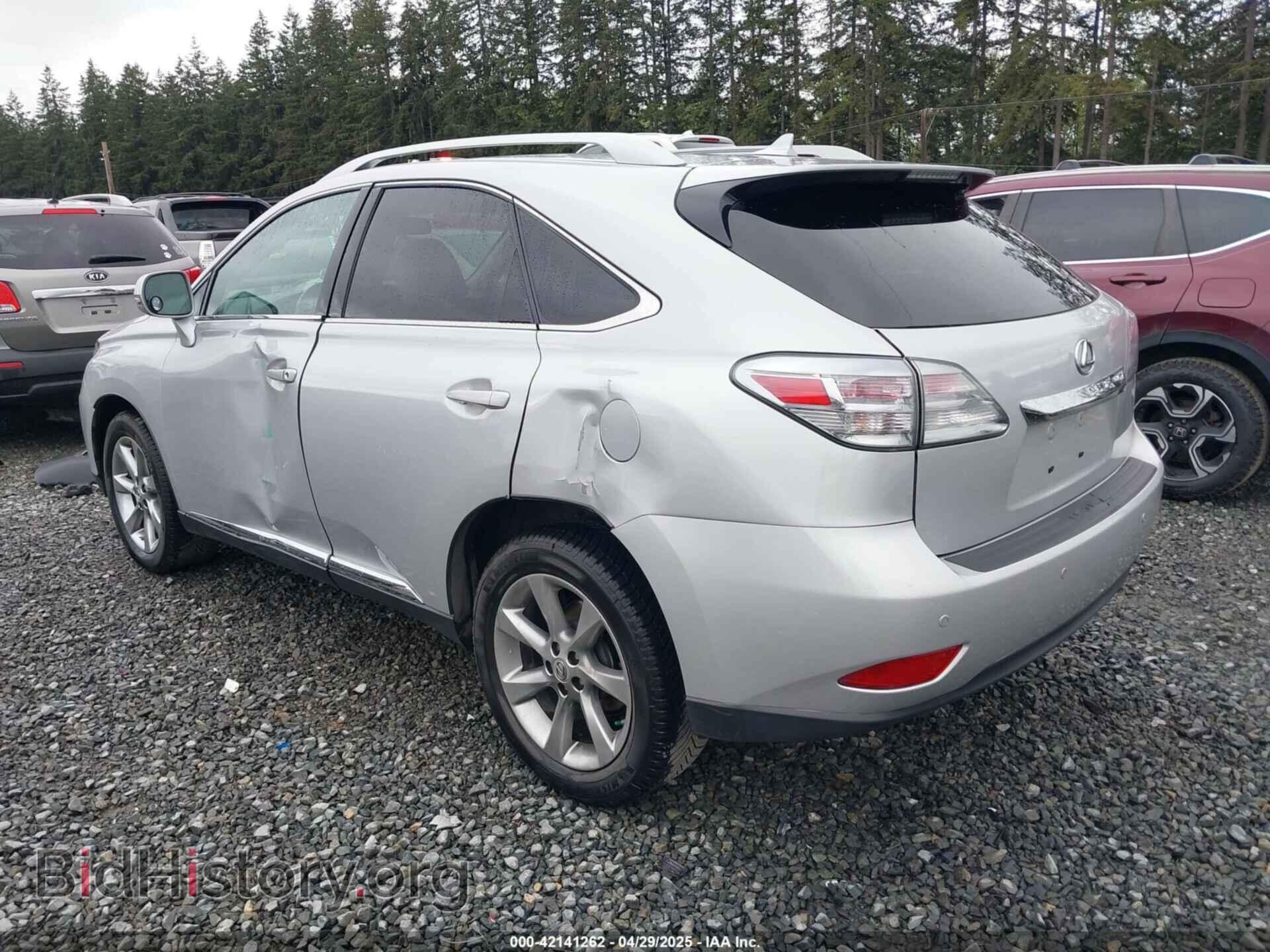 2012 LEXUS RX 350 - VIN: 2T2BK1BA3CC125451 - Фото 3