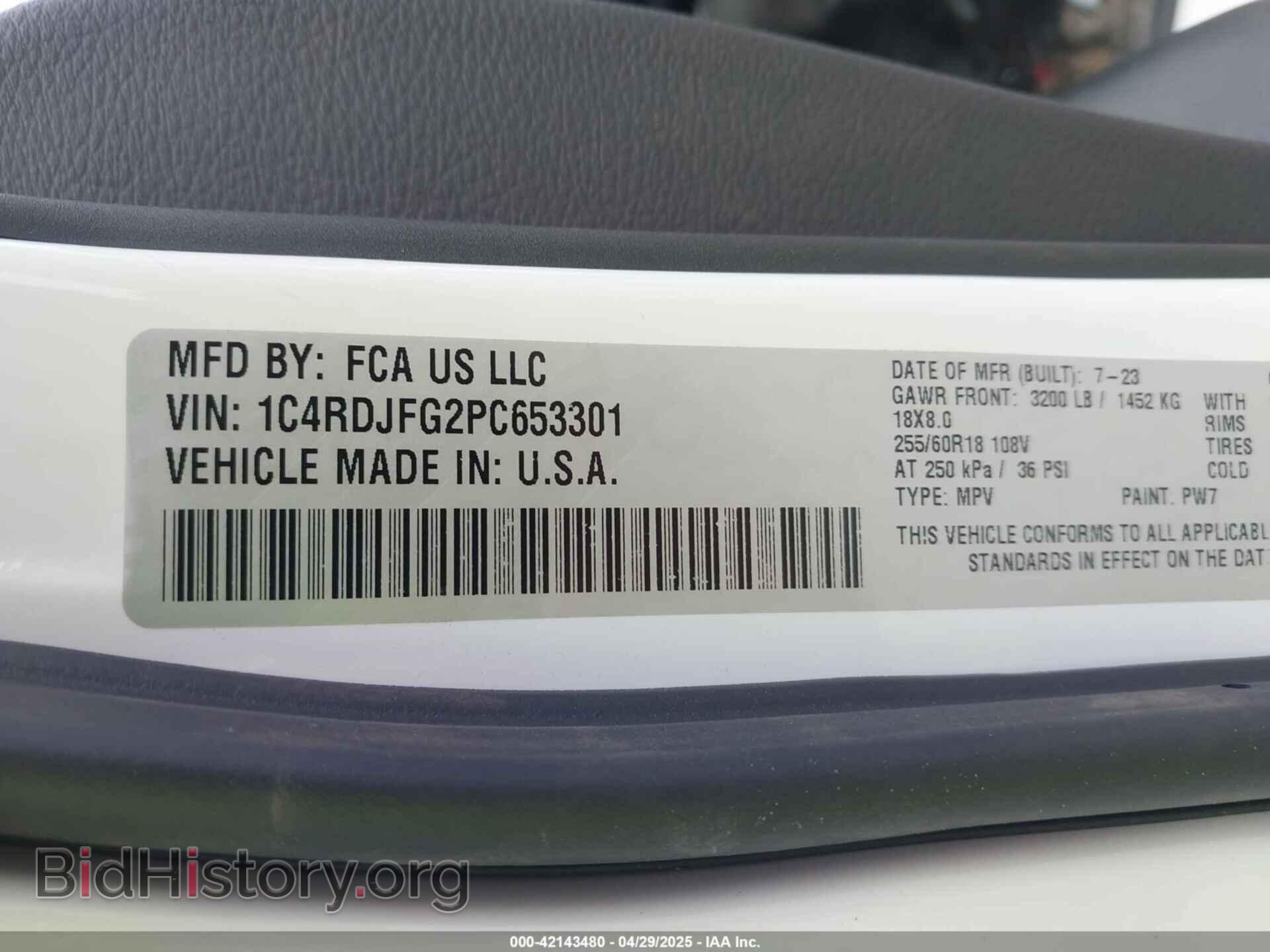 2023 DODGE DURANGO - VIN: 1C4RDJFG2PC653301 - Фото 9