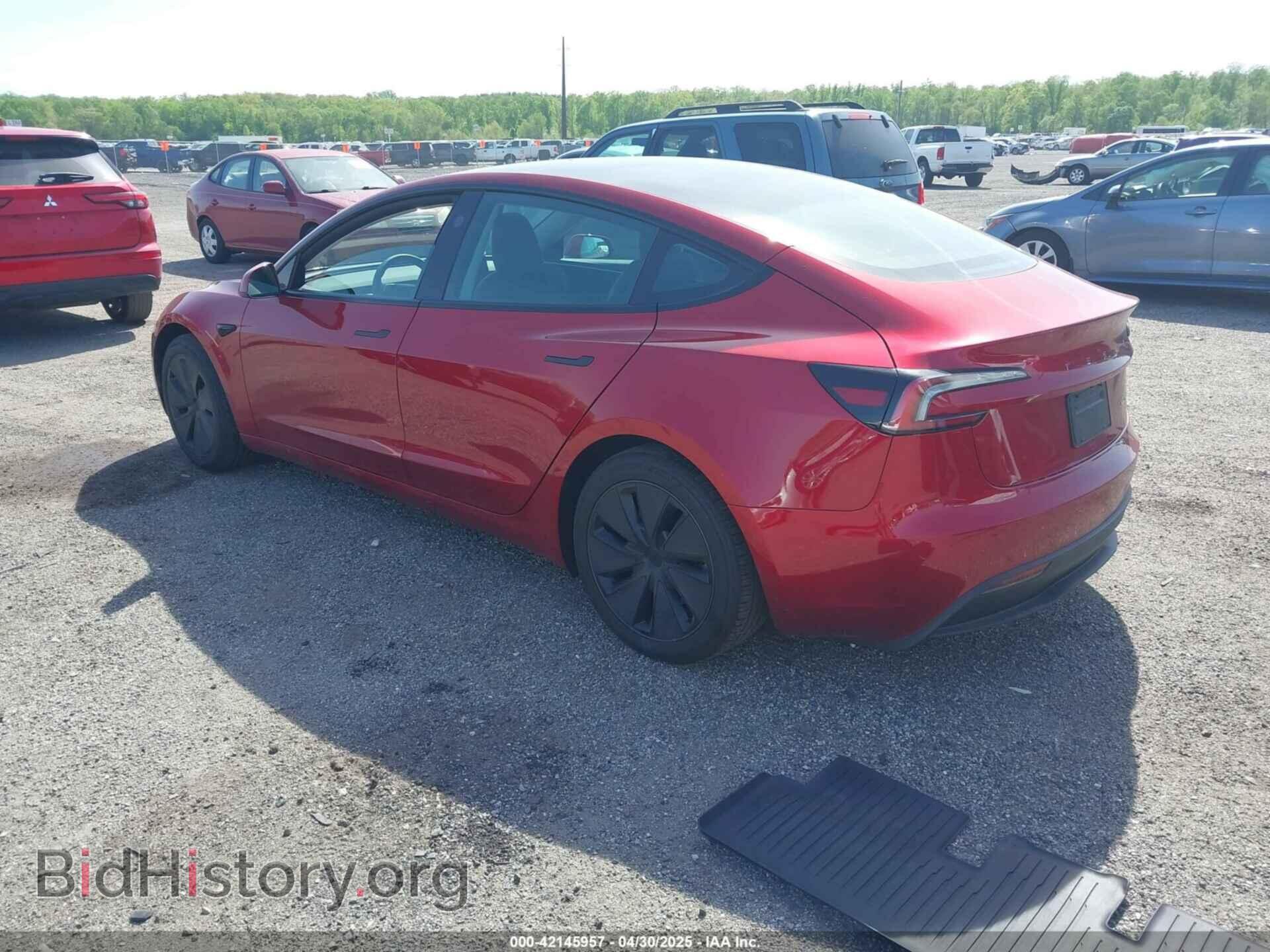 2025 TESLA MODEL 3 - VIN: 5YJ3E1EB3SF893624 - Фото 3