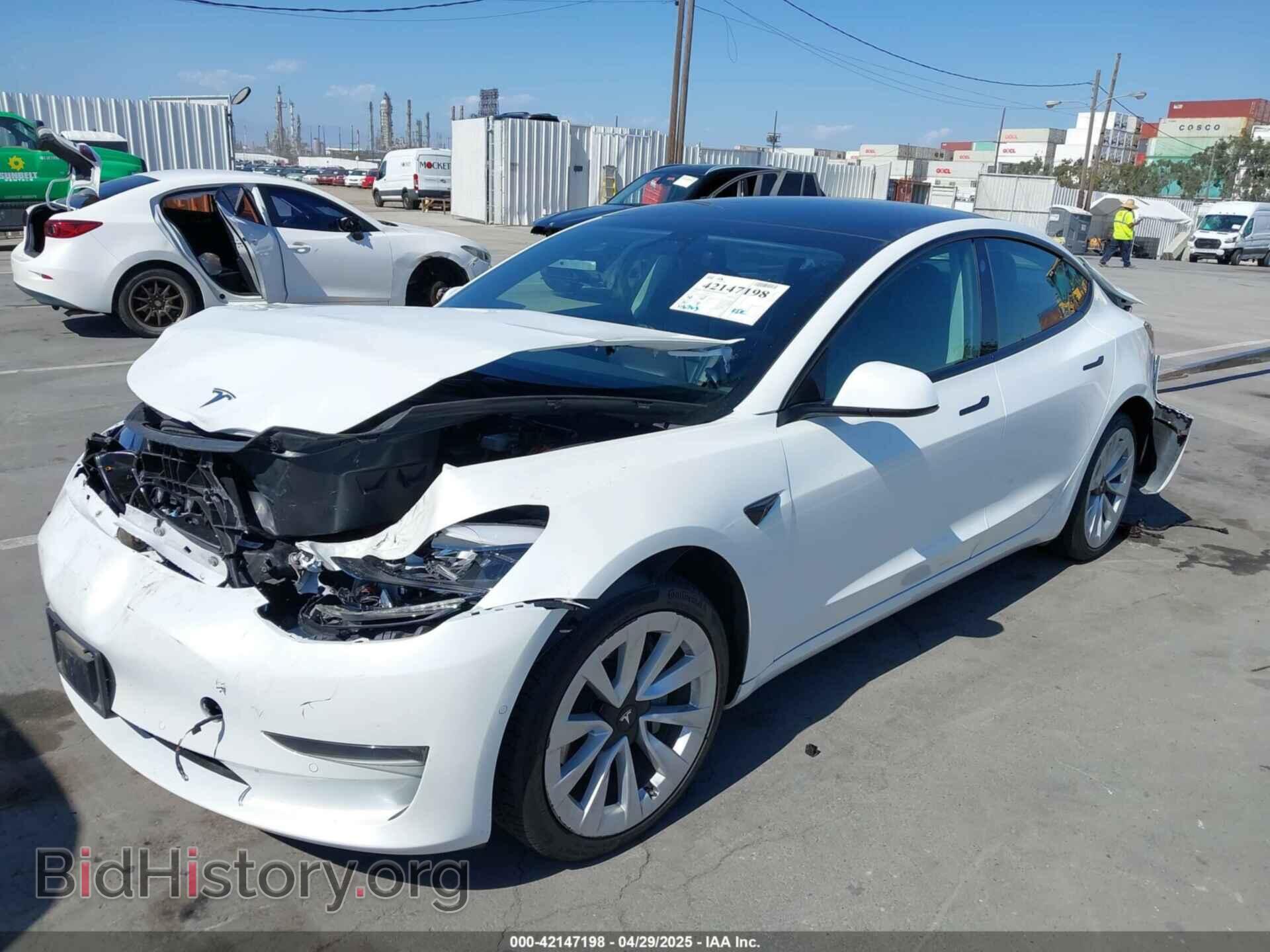 2022 TESLA MODEL 3 - VIN: 5YJ3E1EB8NF127361 - Фото 2