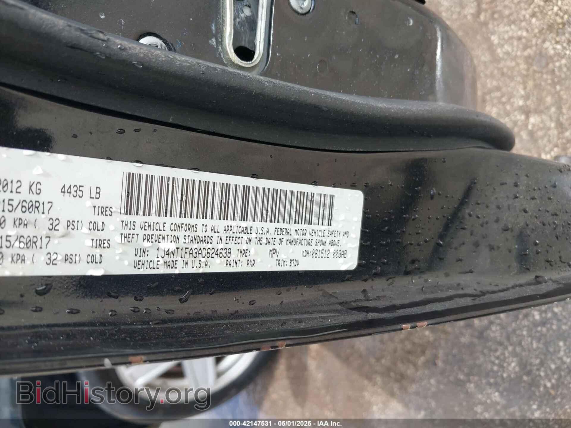 2010 JEEP COMPASS - VIN: 1J4NT1FA3AD624639 - Фото 9