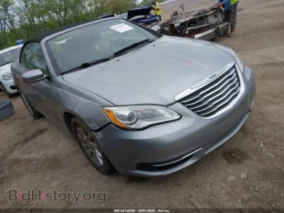 2013 Chrysler 200 Touring, серебристый — VIN 1C3BCBEB1DN560287, IAAI