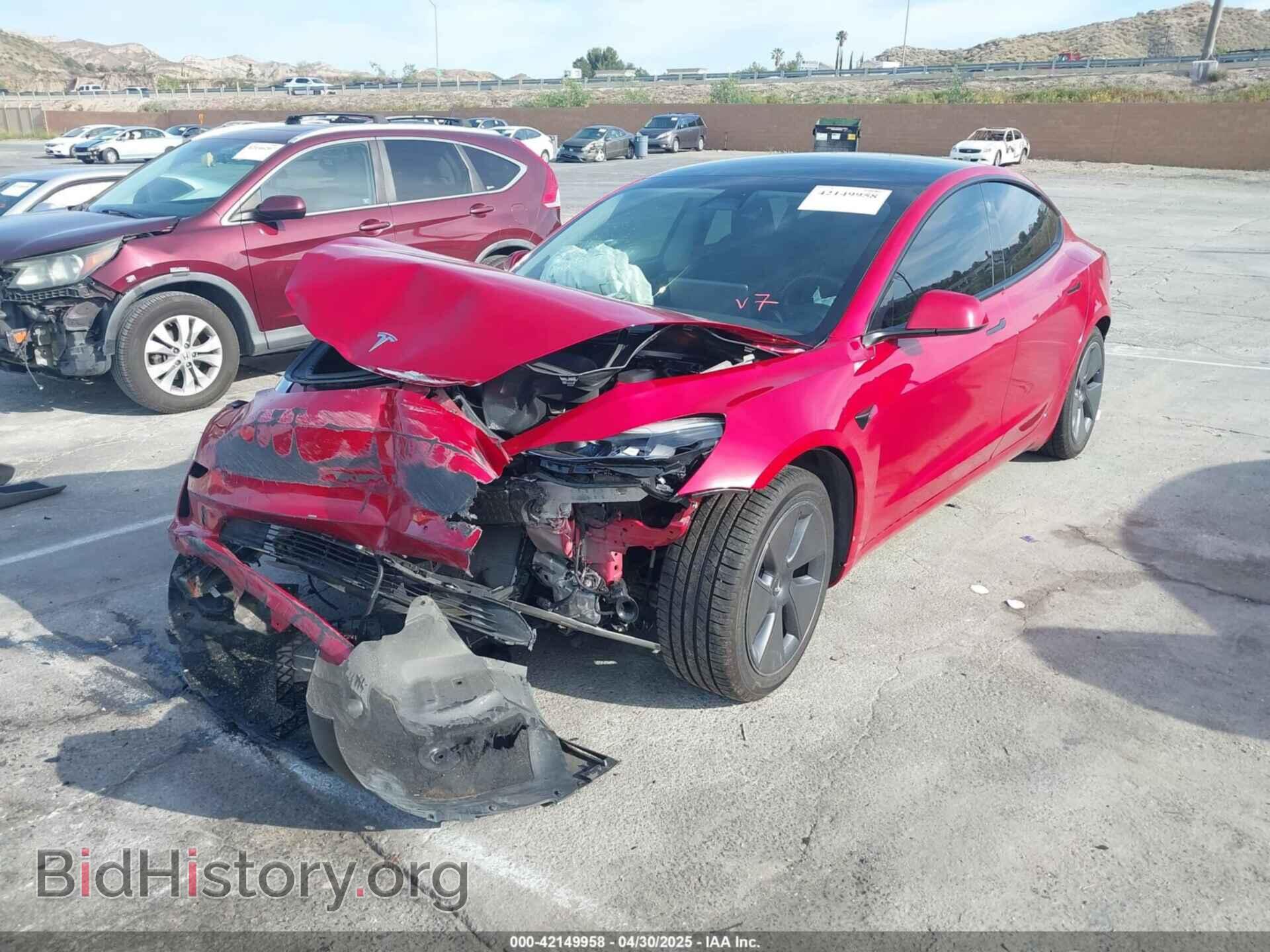 2022 TESLA MODEL 3 - VIN: 5YJ3E1EA1NF138984 - Фото 2