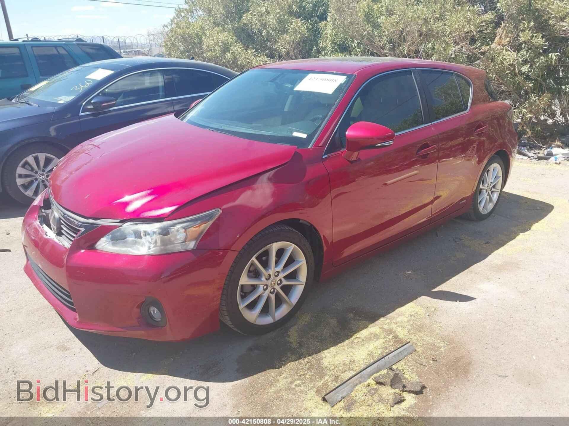 2012 LEXUS CT 200H - VIN: JTHKD5BH5C2109476 - Photo 2