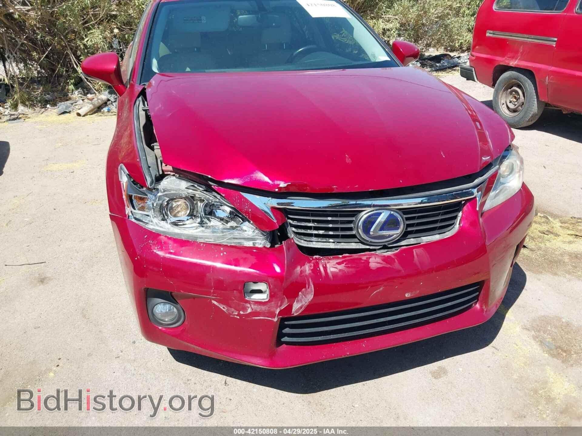 2012 LEXUS CT 200H - VIN: JTHKD5BH5C2109476 - Photo 6