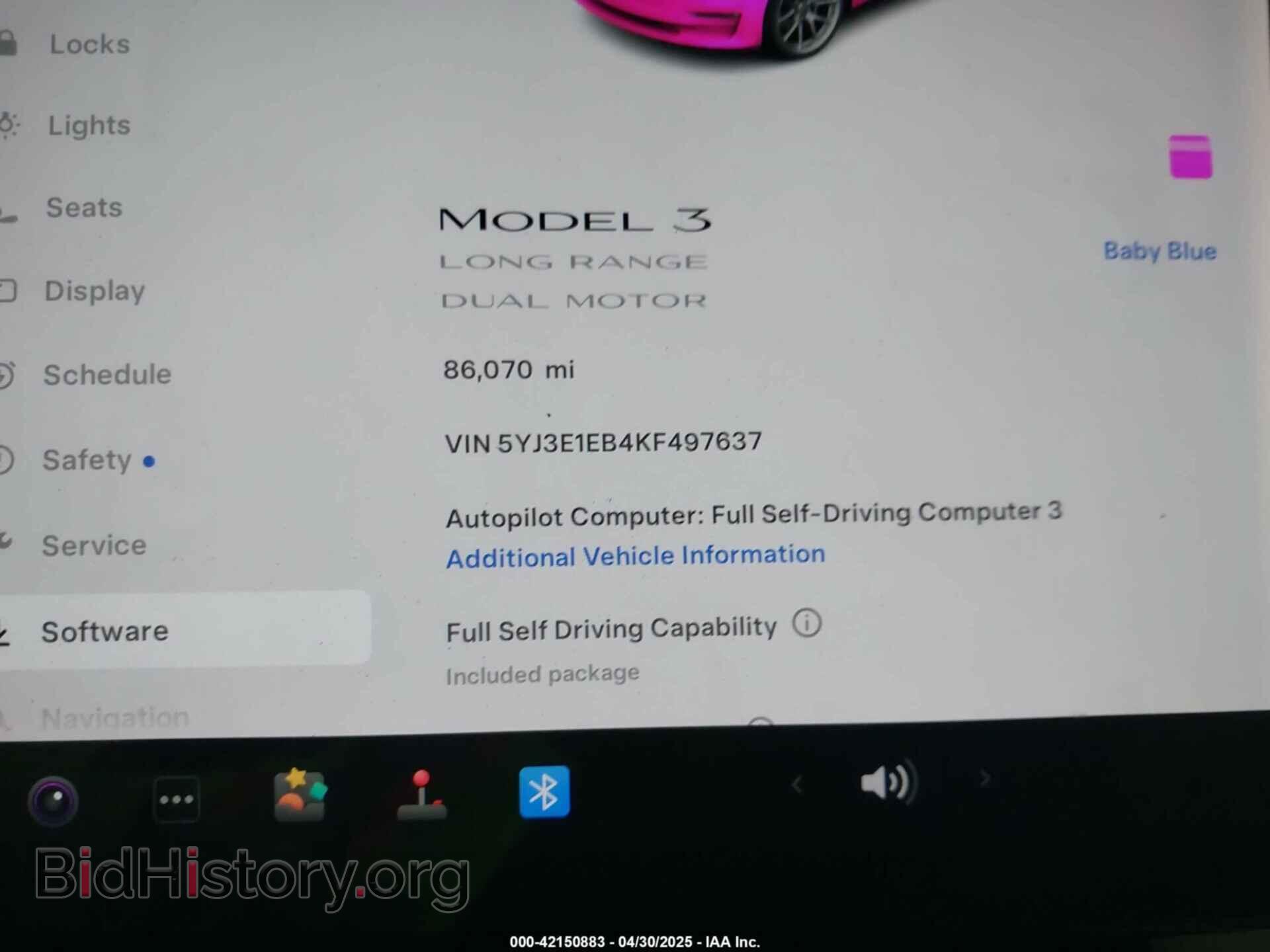 2019 TESLA MODEL 3 - VIN: 5YJ3E1EB4KF497637 - Photo 7