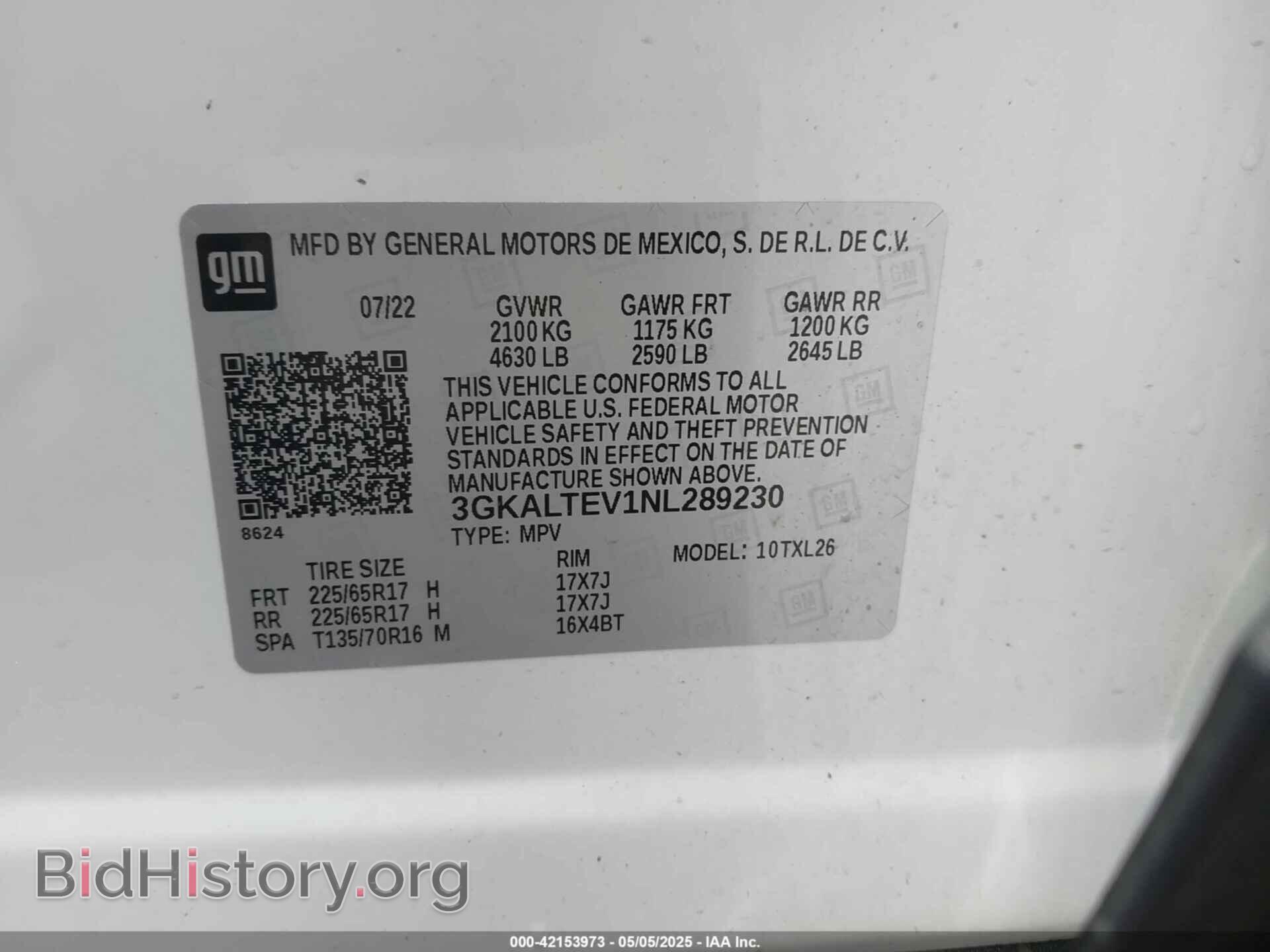 2022 GMC TERRAIN - VIN: 3GKALTEV1NL289230 - Фото 9