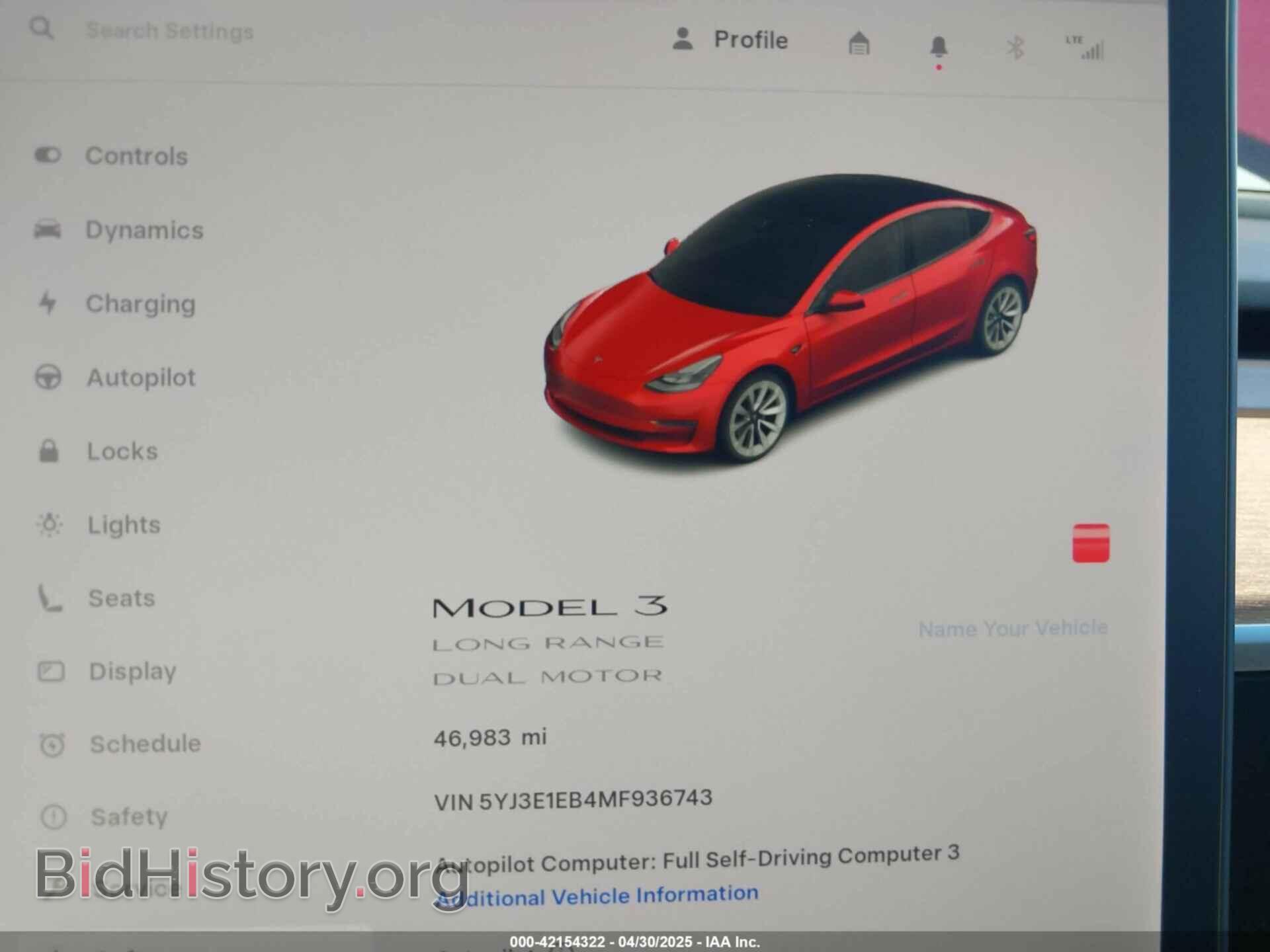 2021 TESLA MODEL 3 - VIN: 5YJ3E1EB4MF936743 - Фото 7
