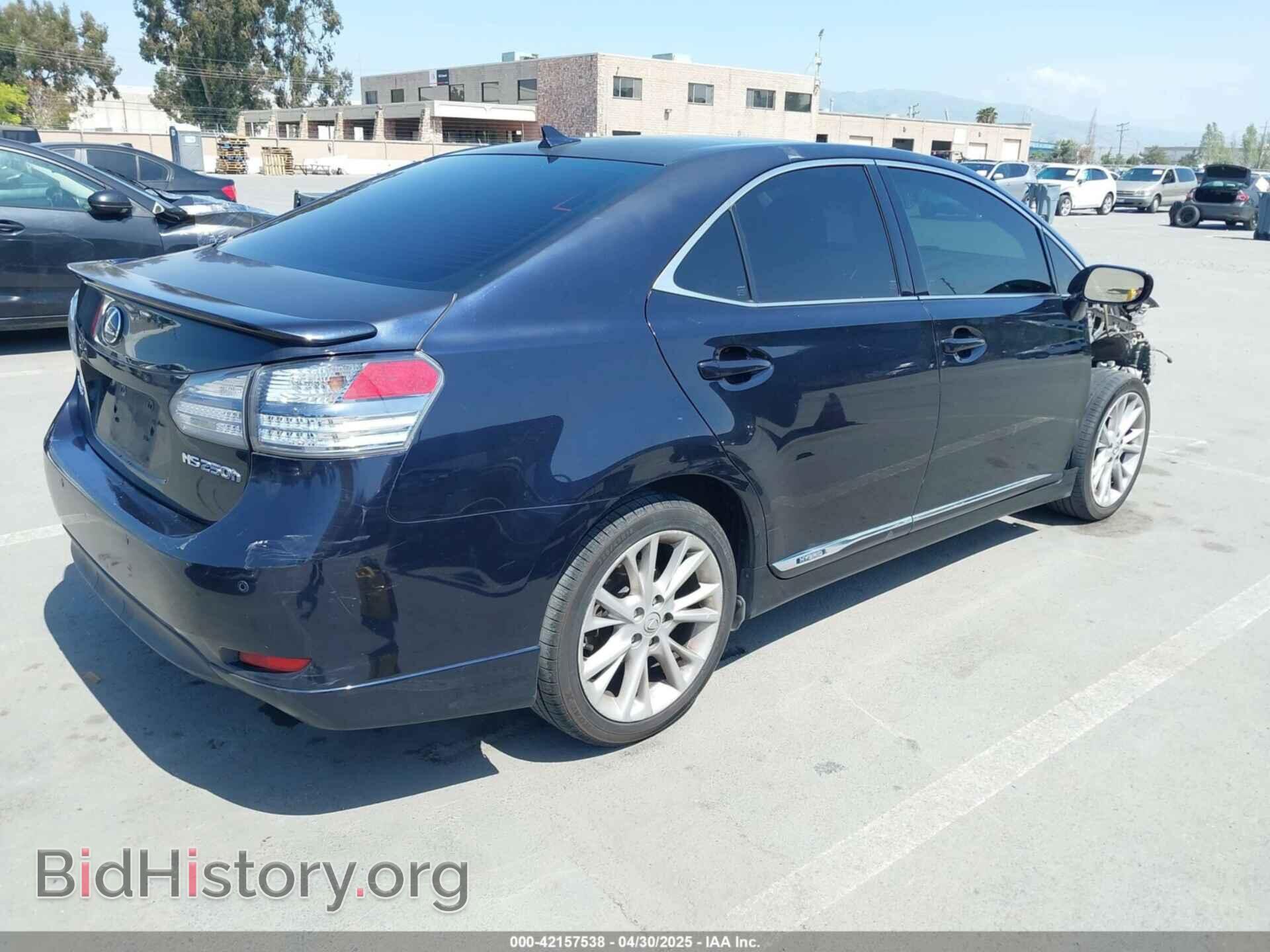 2010 LEXUS HS 250H - VIN: JTHBB1BAXA2023644 - Фото 4