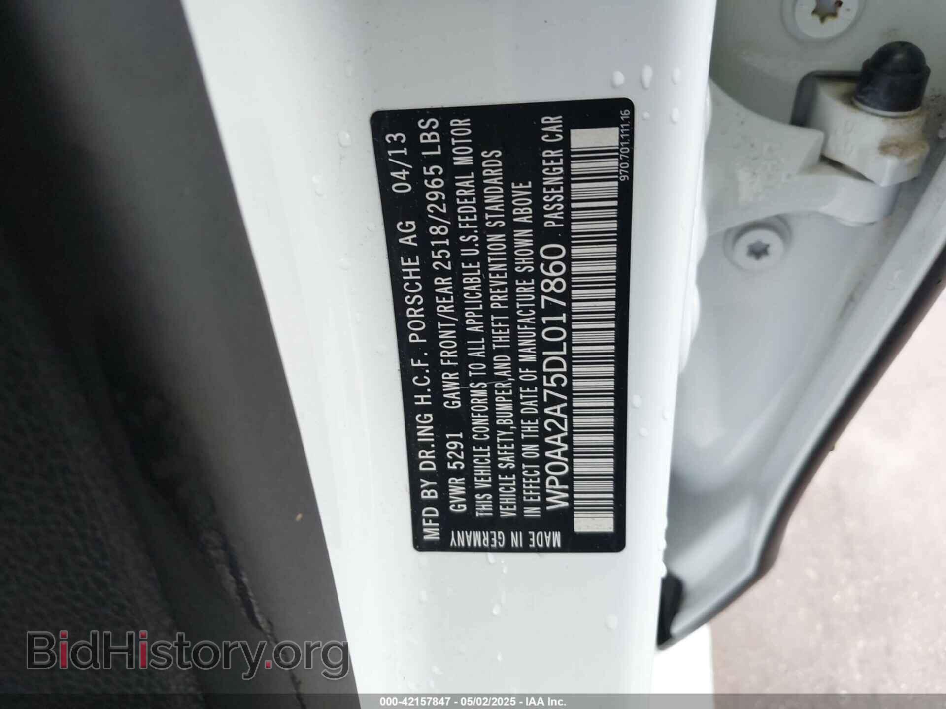 2013 PORSCHE PANAMERA - VIN: WP0AA2A75DL017860 - Фото 9