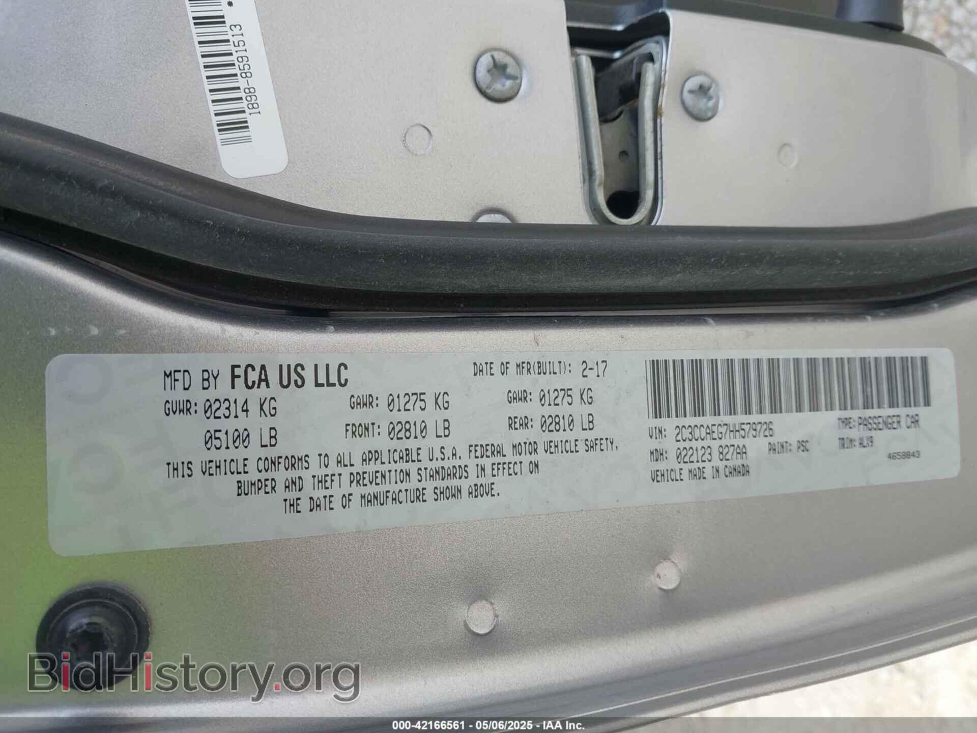 2017 CHRYSLER 300C - VIN: 2C3CCAEG7HH579726 - Фото 9