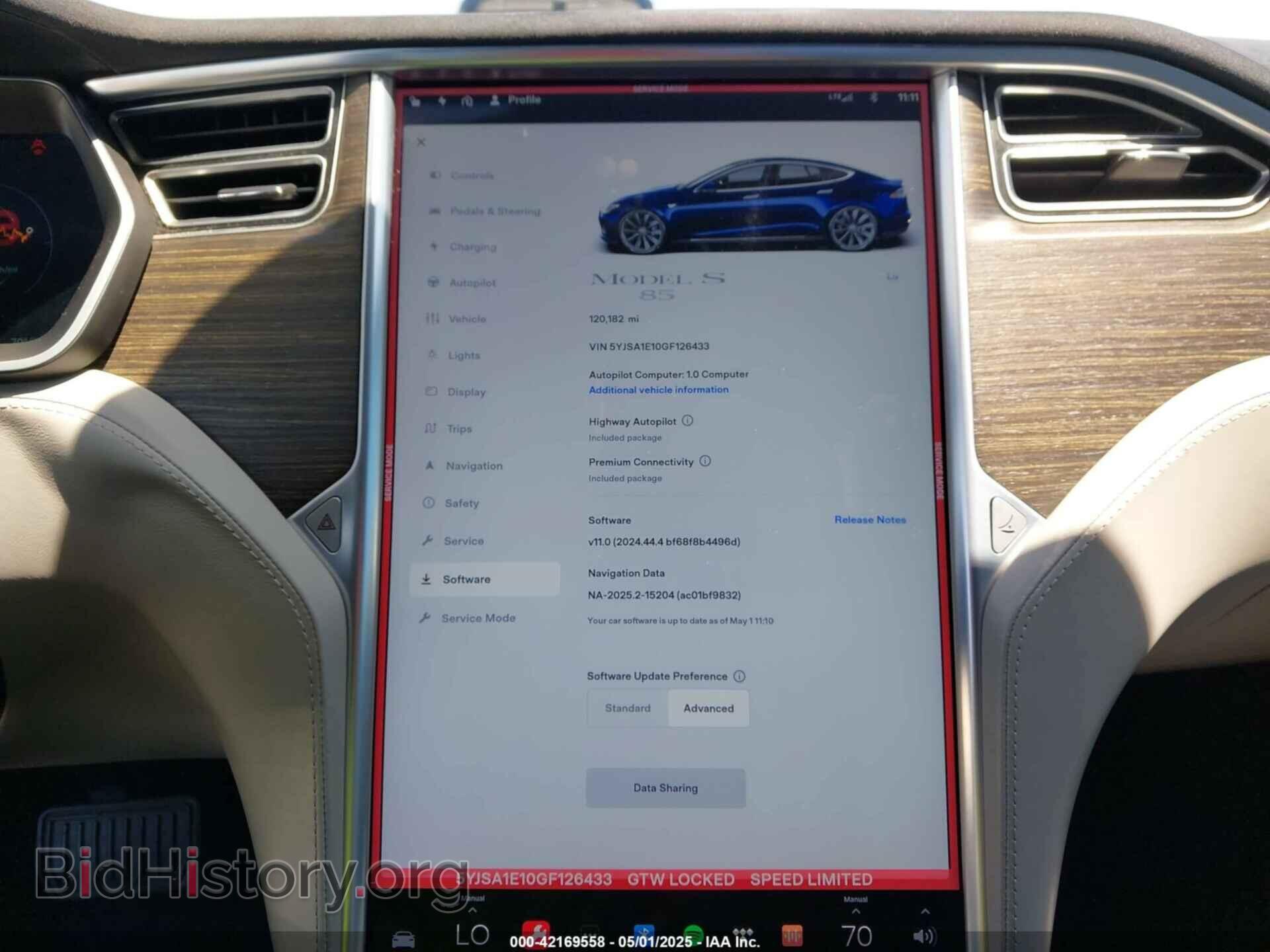 2016 TESLA MODEL S - VIN: 5YJSA1E10GF126433 - Photo 7