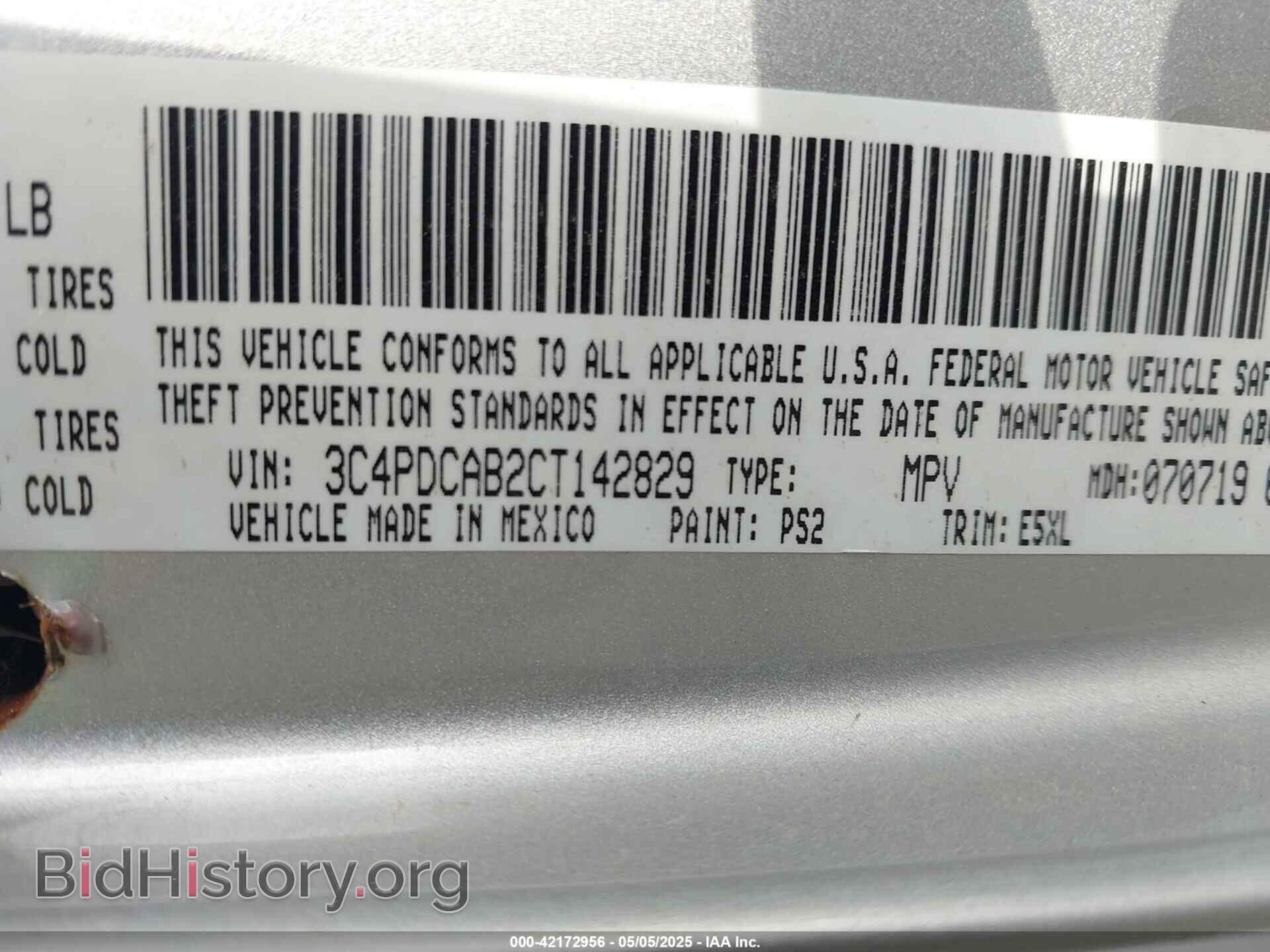 2012 DODGE JOURNEY - VIN: 3C4PDCAB2CT142829 - Фото 9