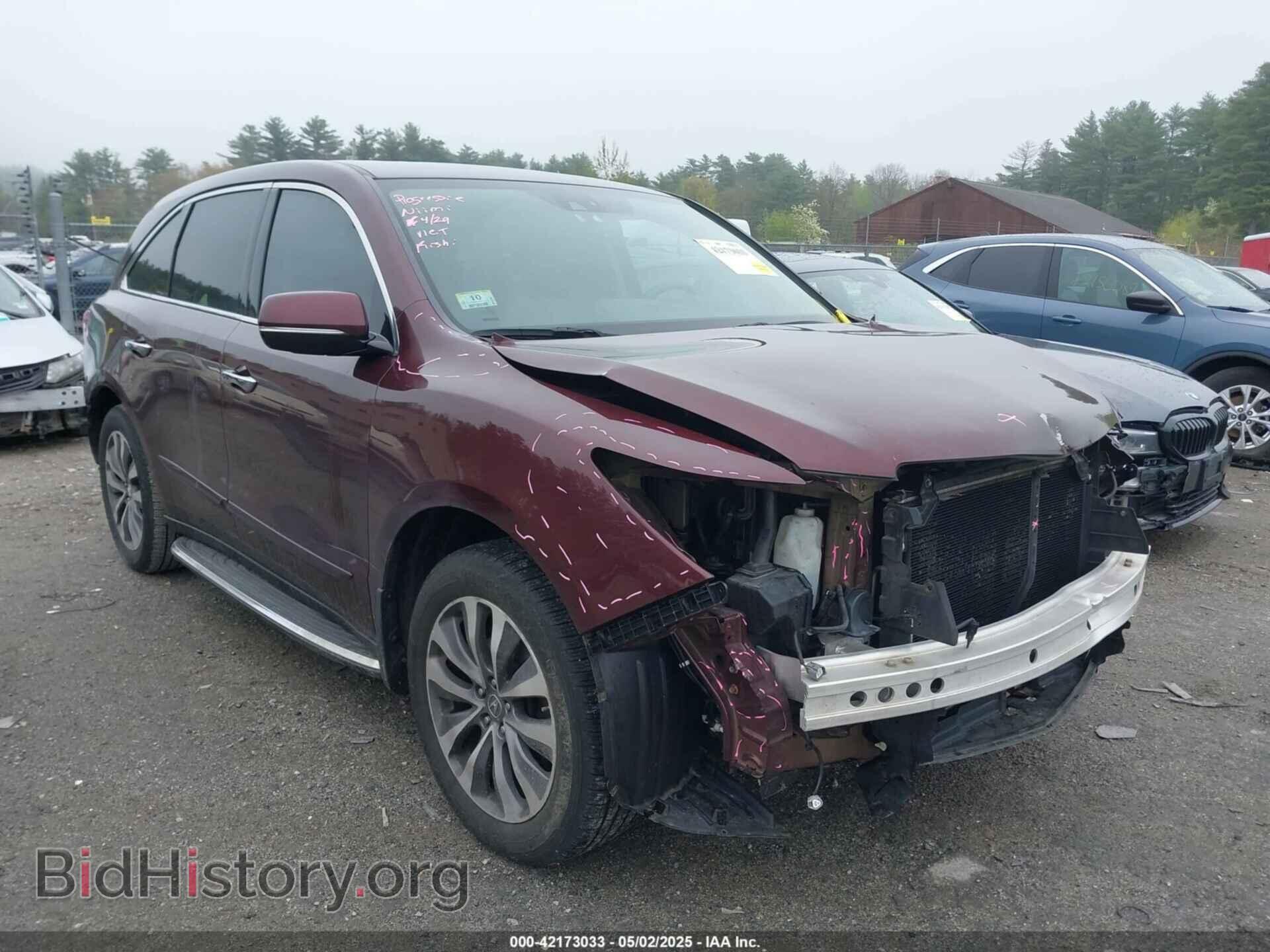 Фотография 5FRYD4H46EB015552 - ACURA MDX 2014