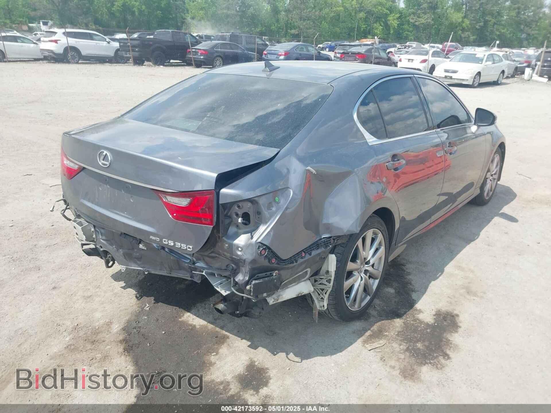 2013 LEXUS GS 350 - VIN: JTHCE1BL1D5007221 - Фото 4