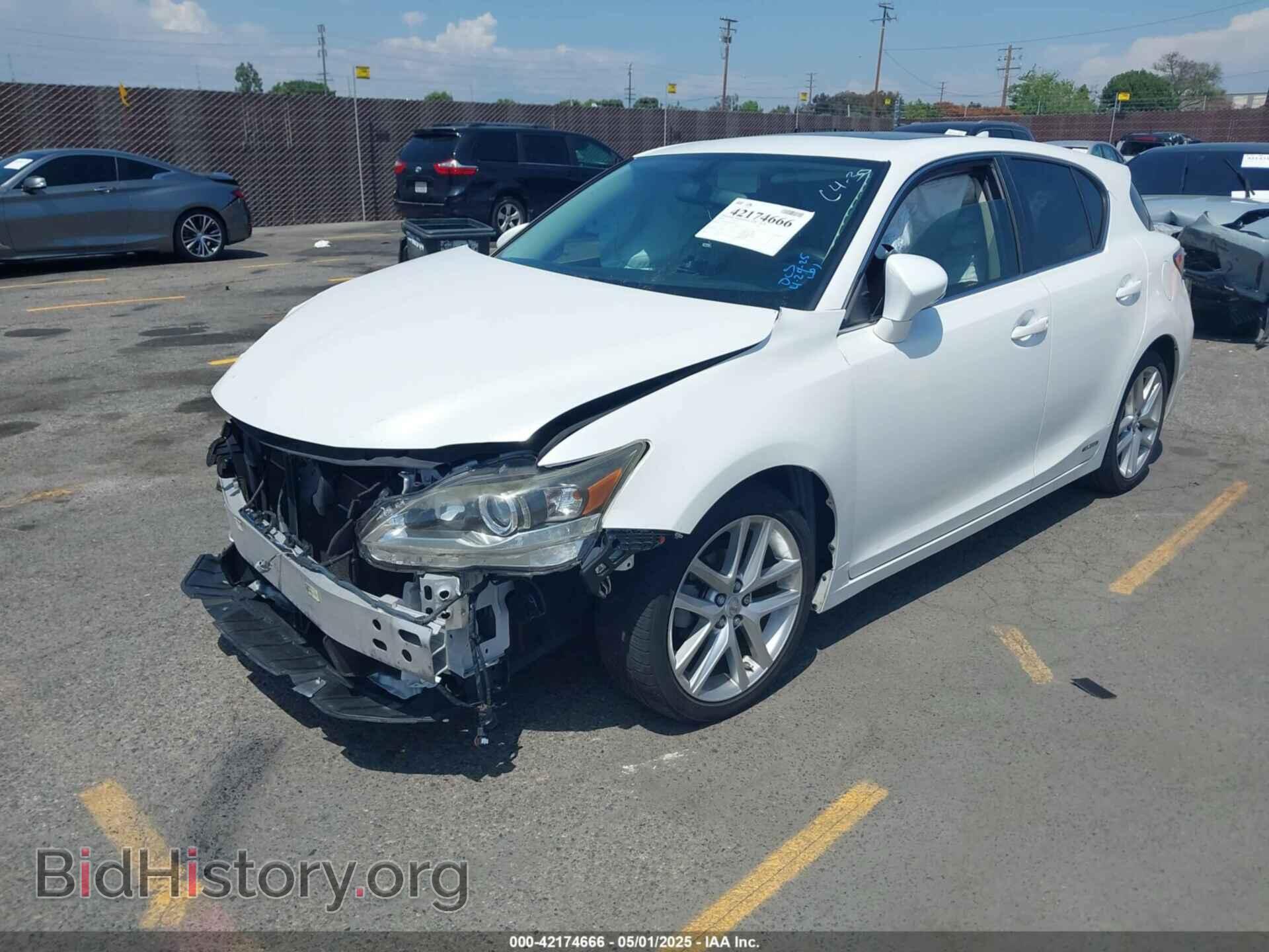 2014 LEXUS CT 200H - VIN: JTHKD5BH9E2185172 - Фото 2