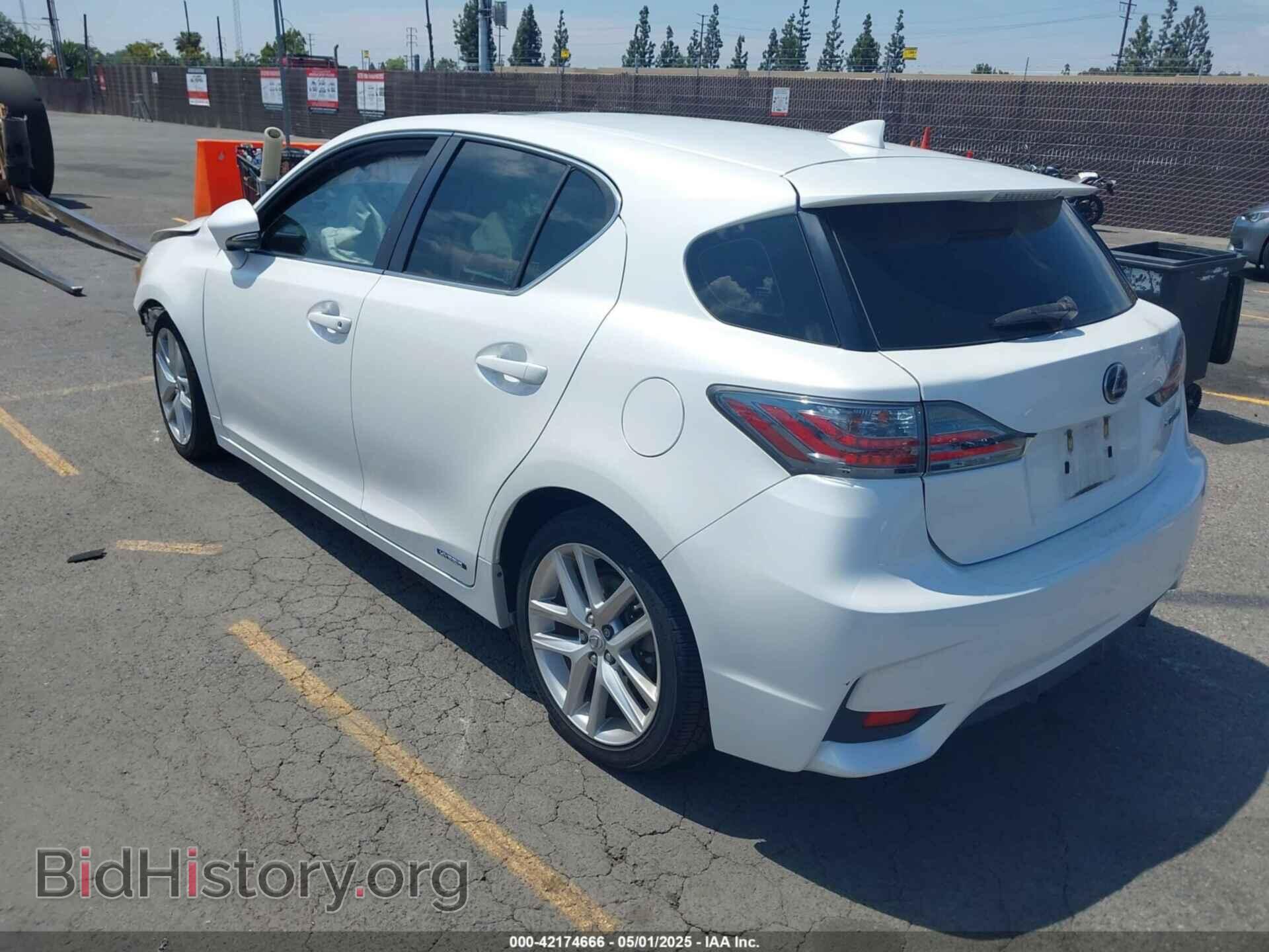 2014 LEXUS CT 200H - VIN: JTHKD5BH9E2185172 - Фото 3