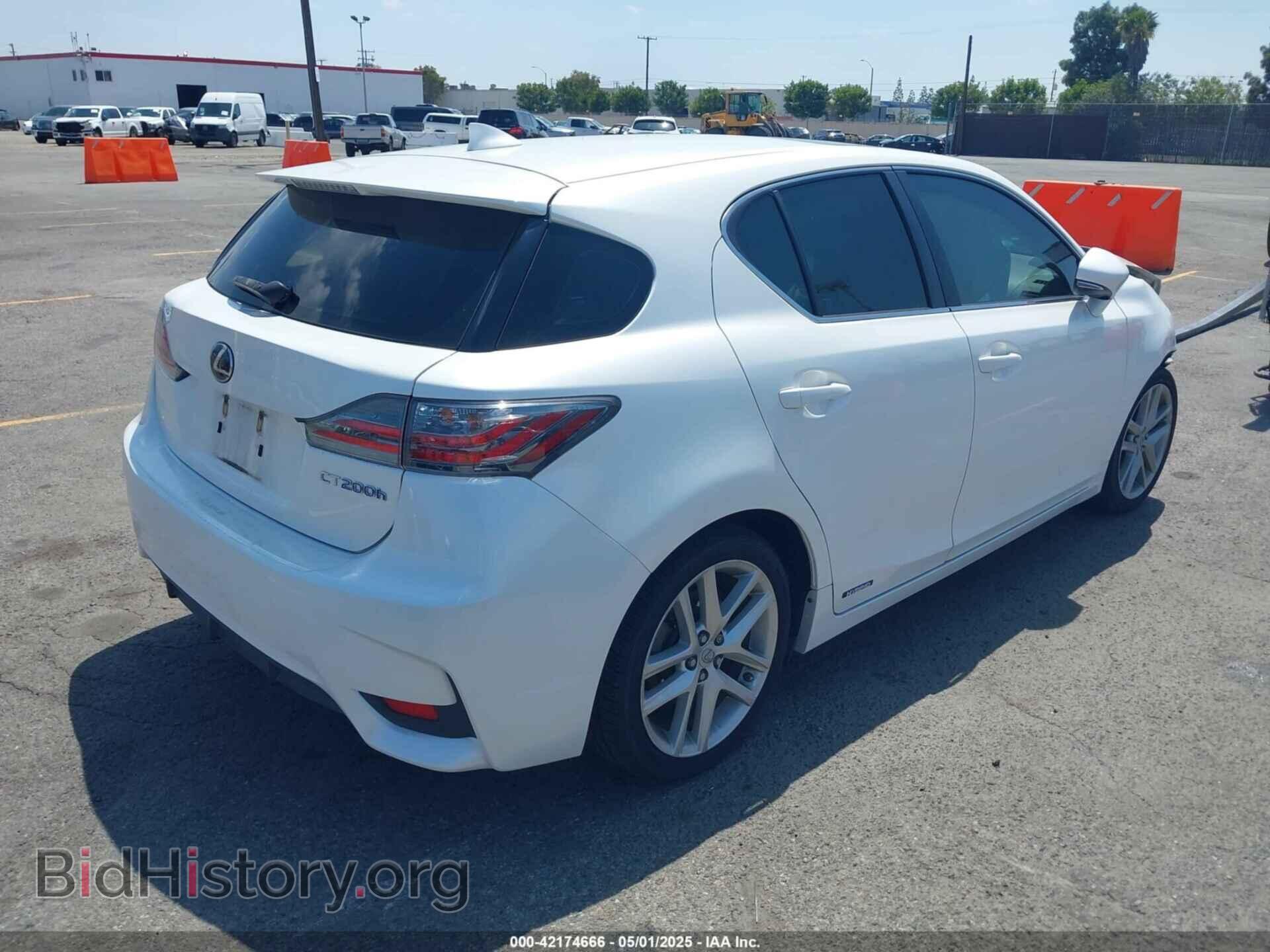 2014 LEXUS CT 200H - VIN: JTHKD5BH9E2185172 - Фото 4