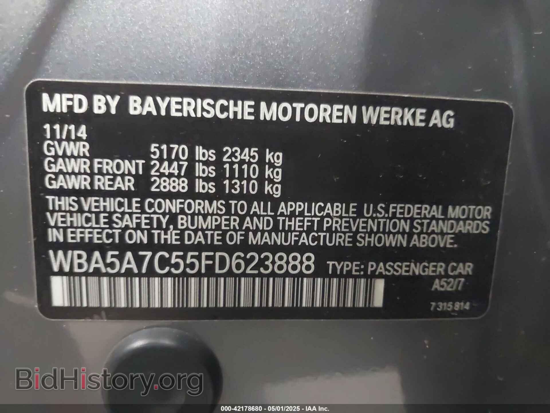 2015 BMW 528I - VIN: WBA5A7C55FD623888 - Photo 9