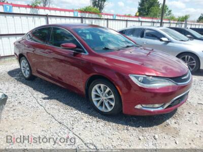 2015 Chrysler 200 C, red — VIN 1C3CCCCG7FN549080, IAAI