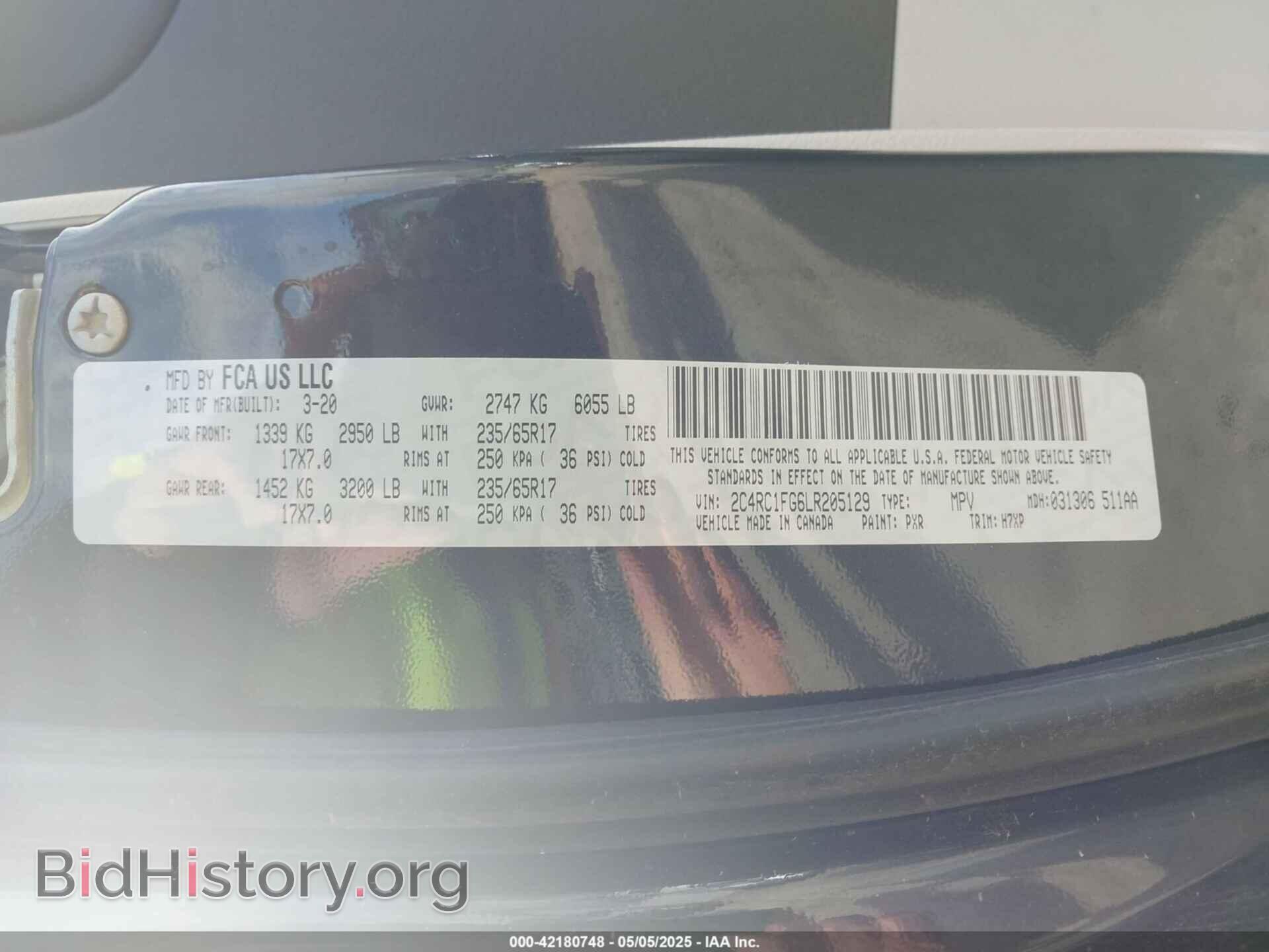 2020 CHRYSLER PACIFICA - VIN: 2C4RC1FG6LR205129 - Photo 9