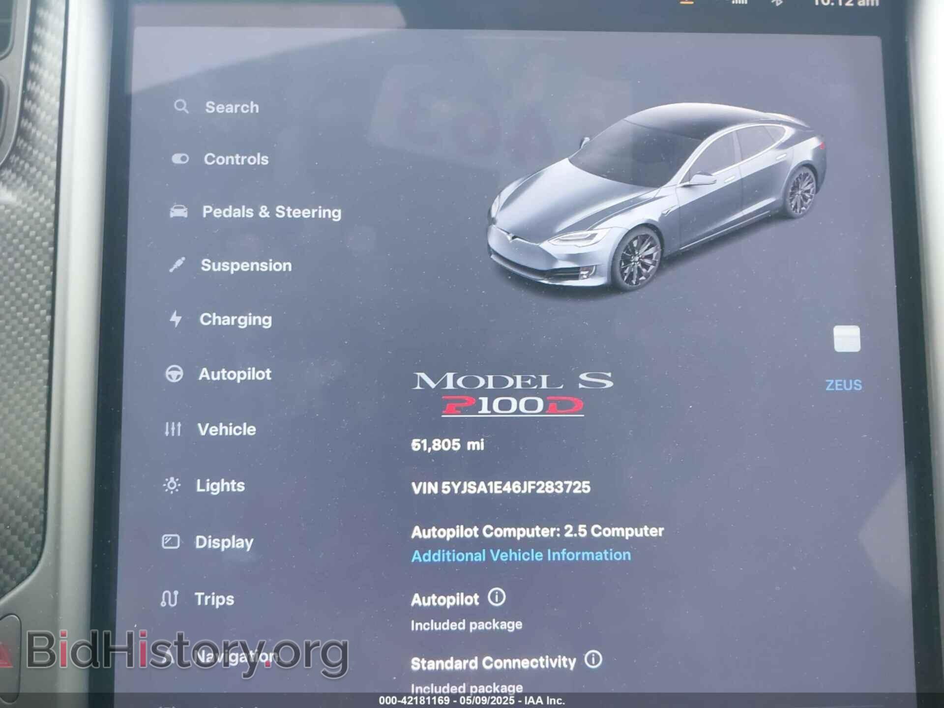 2018 TESLA MODEL S - VIN: 5YJSA1E46JF283725 - Photo 7