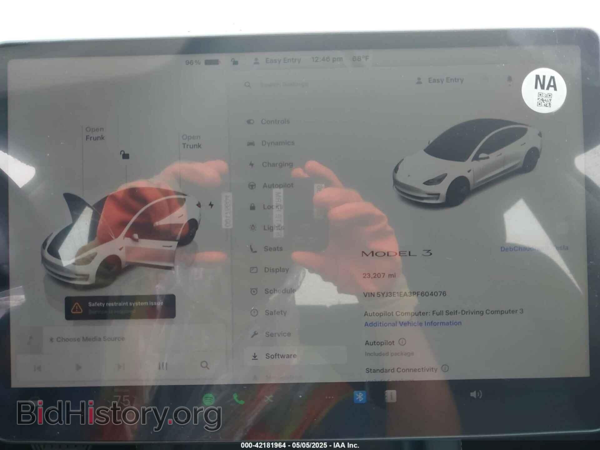 2023 TESLA MODEL 3 - VIN: 5YJ3E1EA3PF604076 - Фото 14