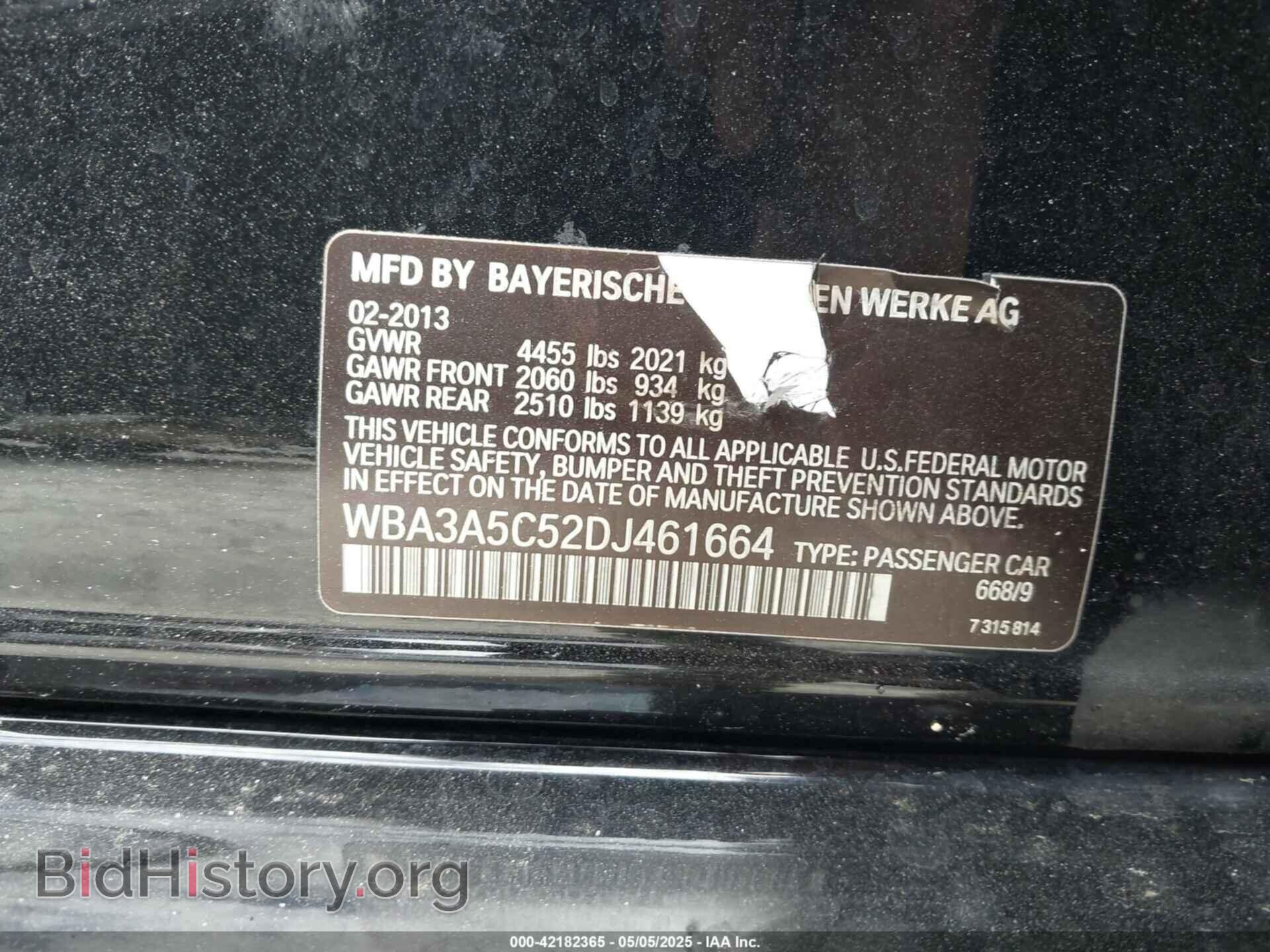2013 BMW 328I - VIN: WBA3A5C52DJ461664 - Фото 9