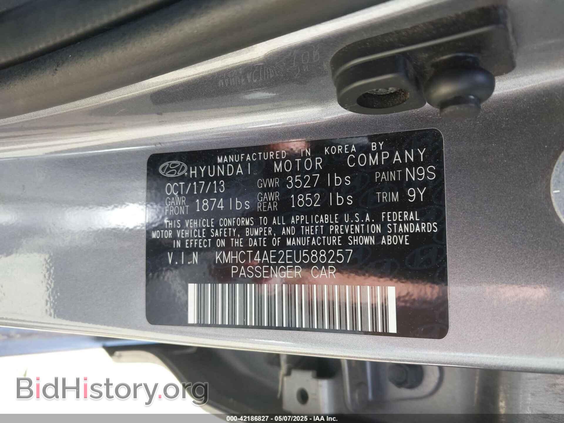 2014 HYUNDAI ACCENT - VIN: KMHCT4AE2EU588257 - Фото 9