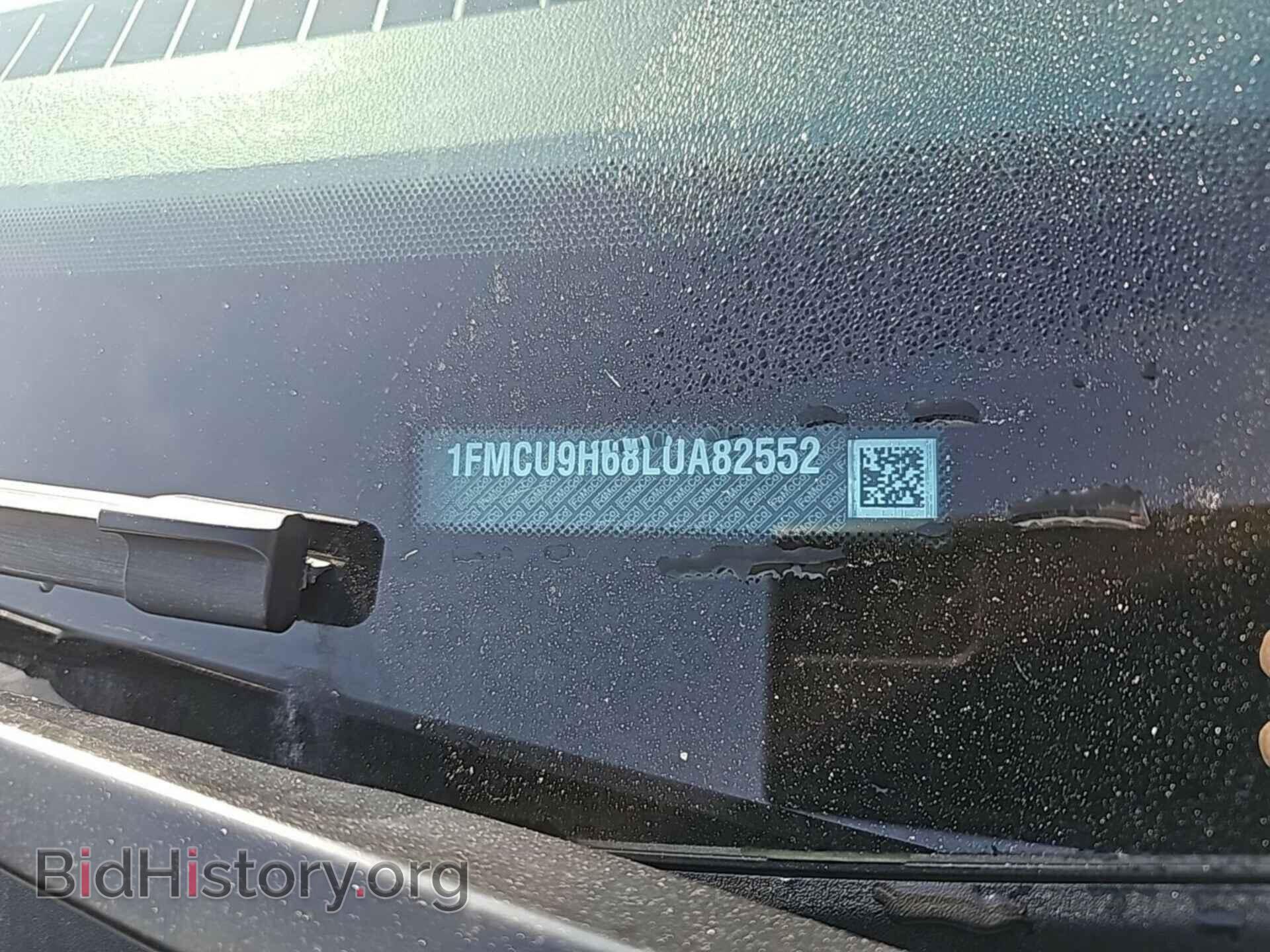 2020 FORD ESCAPE - VIN: 1FMCU9H68LUA82552 - Фото 2